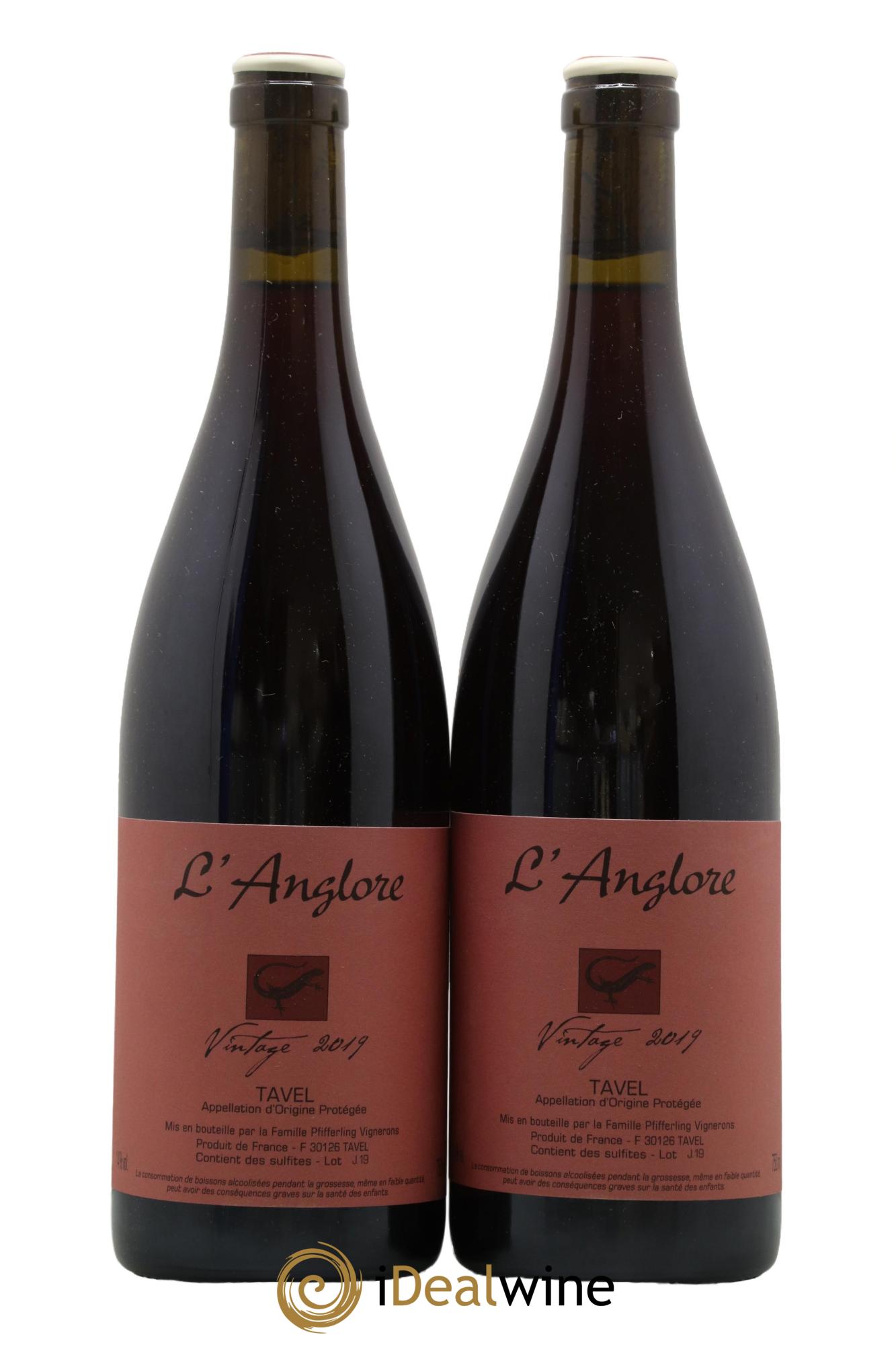 Tavel Vintage L'Anglore 2019 - Lot de 2 bouteilles - 0
