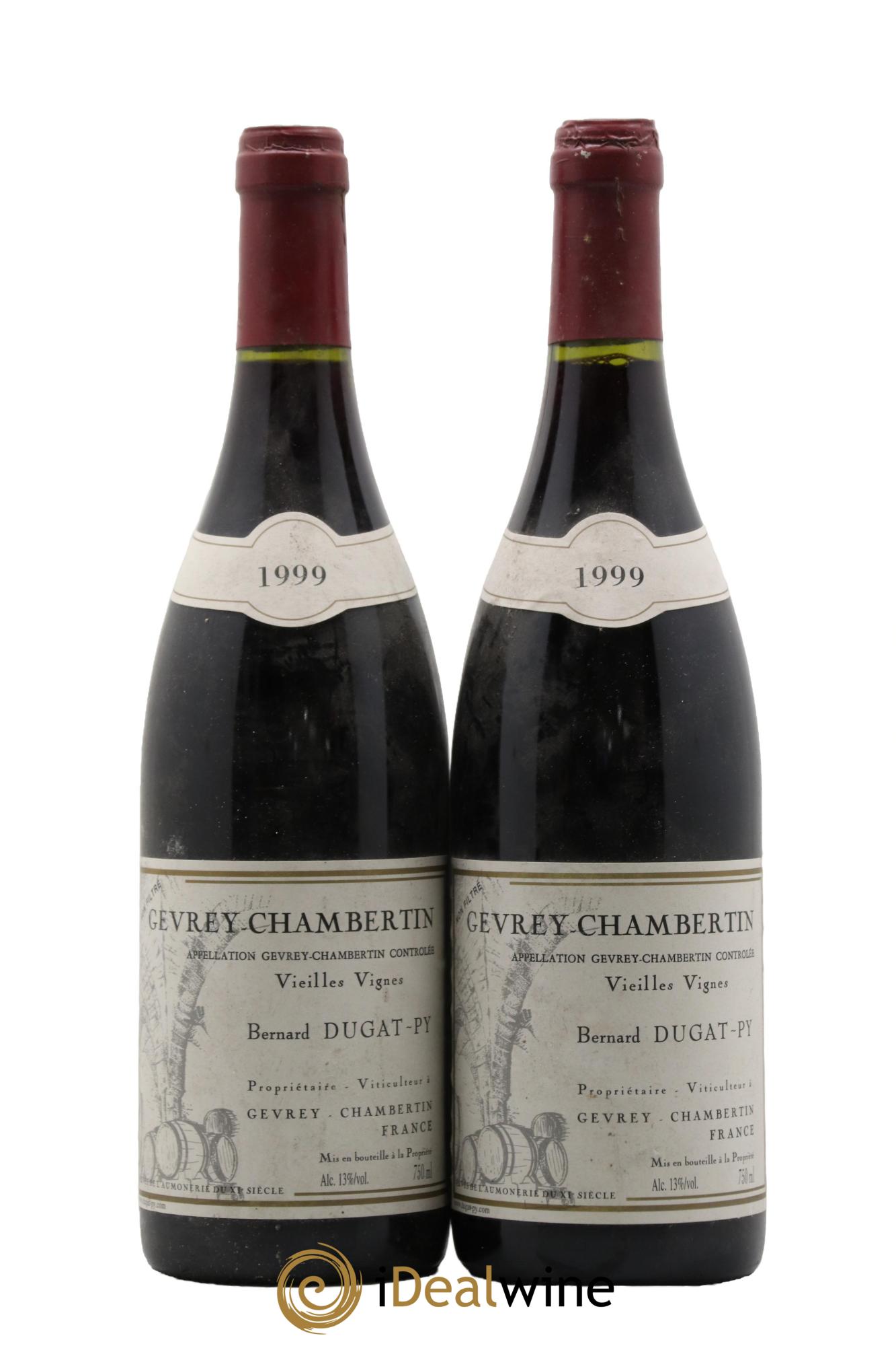 Gevrey-Chambertin Vieilles Vignes Dugat-Py 1999 - Lot of 2 bottles - 0