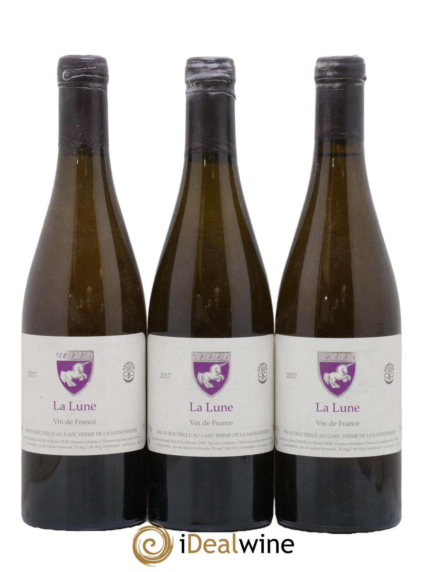 Vin de France La Lune Mark Angeli (Domaine) - Ferme de la Sansonnière 2017 - Lot of 3 bottles - 0