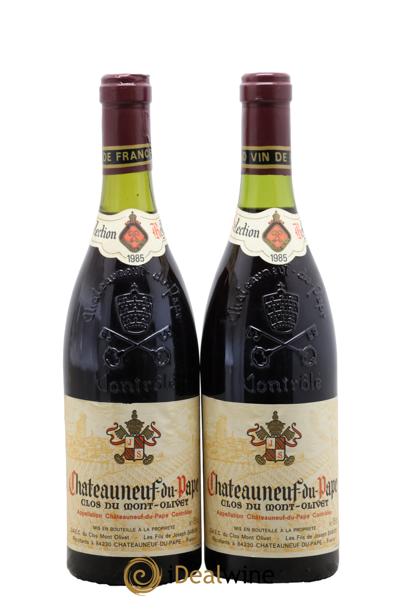 Châteauneuf-du-Pape Clos du Mont-Olivet 1985 - Lot de 2 bouteilles - 0