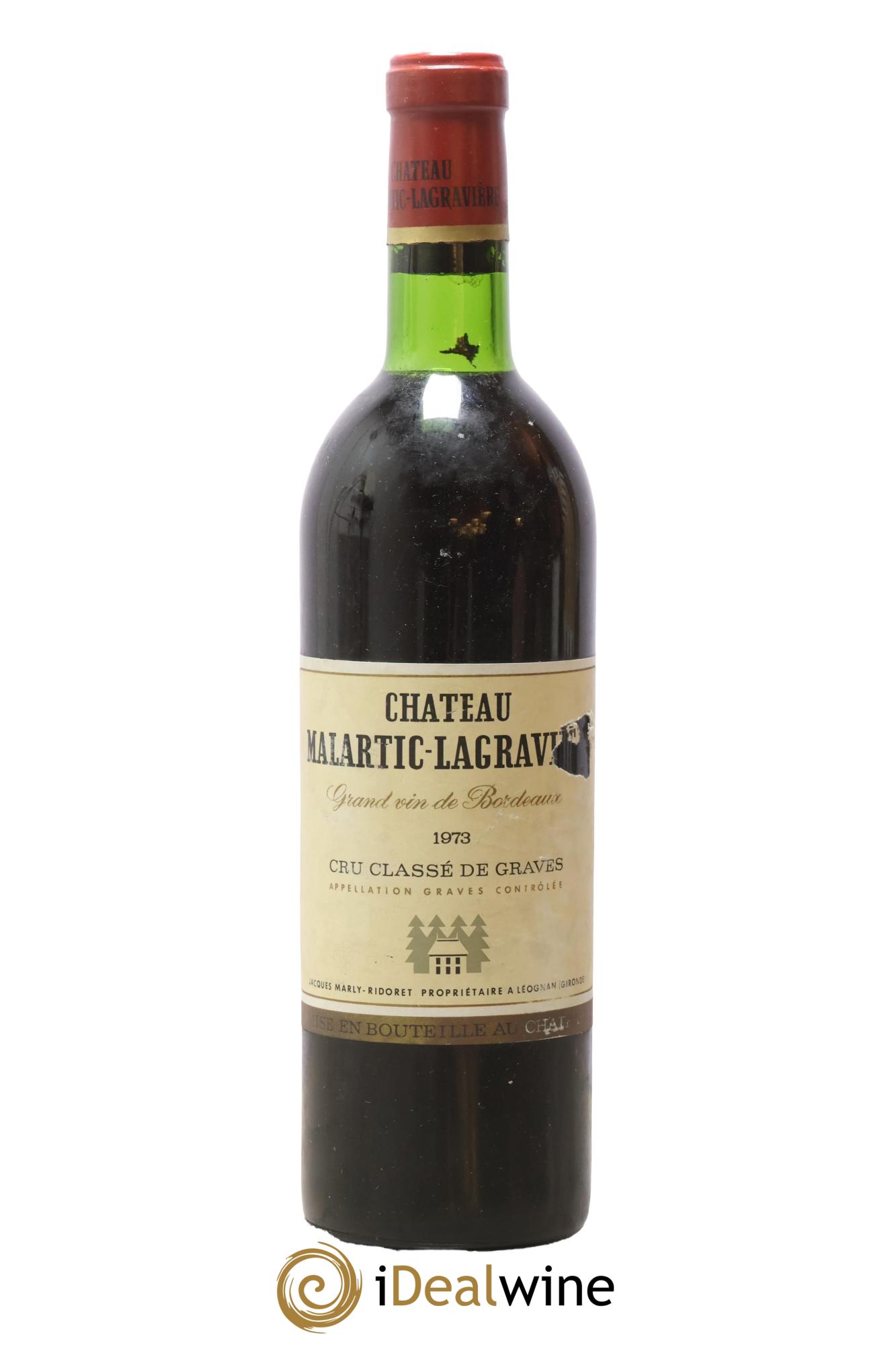 Château Malartic-Lagravière Cru Classé de Graves 1973 - Lot de 1 bouteille - 0