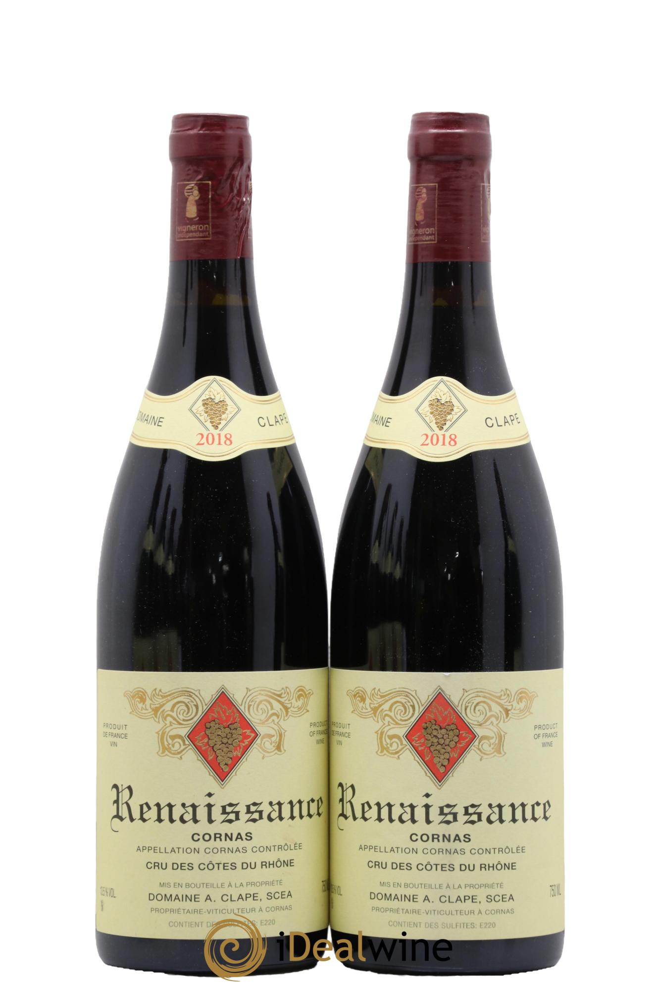 Cornas Renaissance Auguste Clape 2018 - Lotto di 2 bottiglie - 0