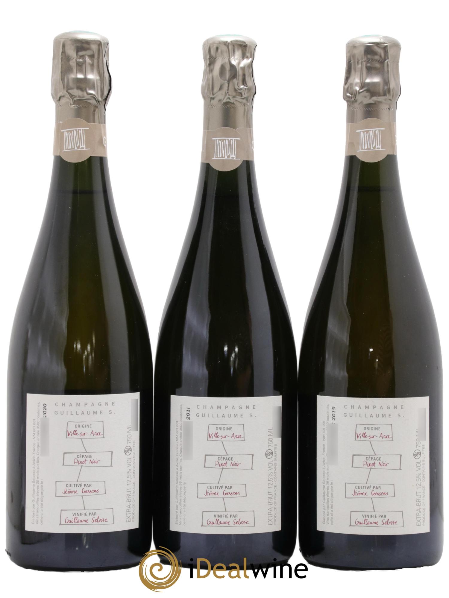 Largillier Extra-Brut Guillaume Selosse - Lot of 3 bottles - 1