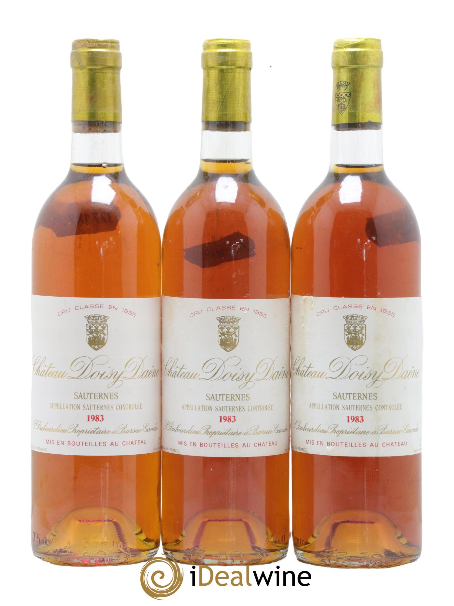 Château Doisy Daëne 2ème Grand Cru Classé 1983 - Lotto di 3 bottiglie - 0