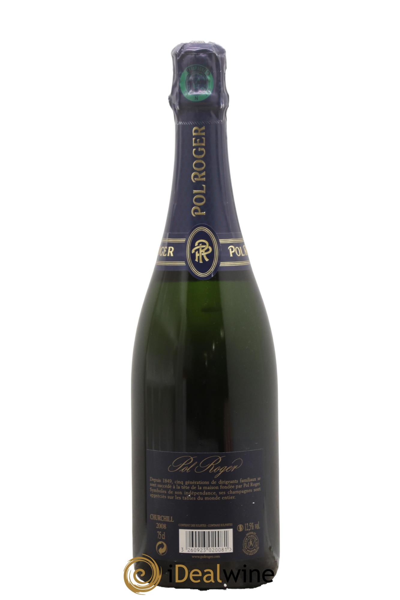 Cuvée Winston Churchill Pol Roger 2008 - Lot de 1 bouteille - 1
