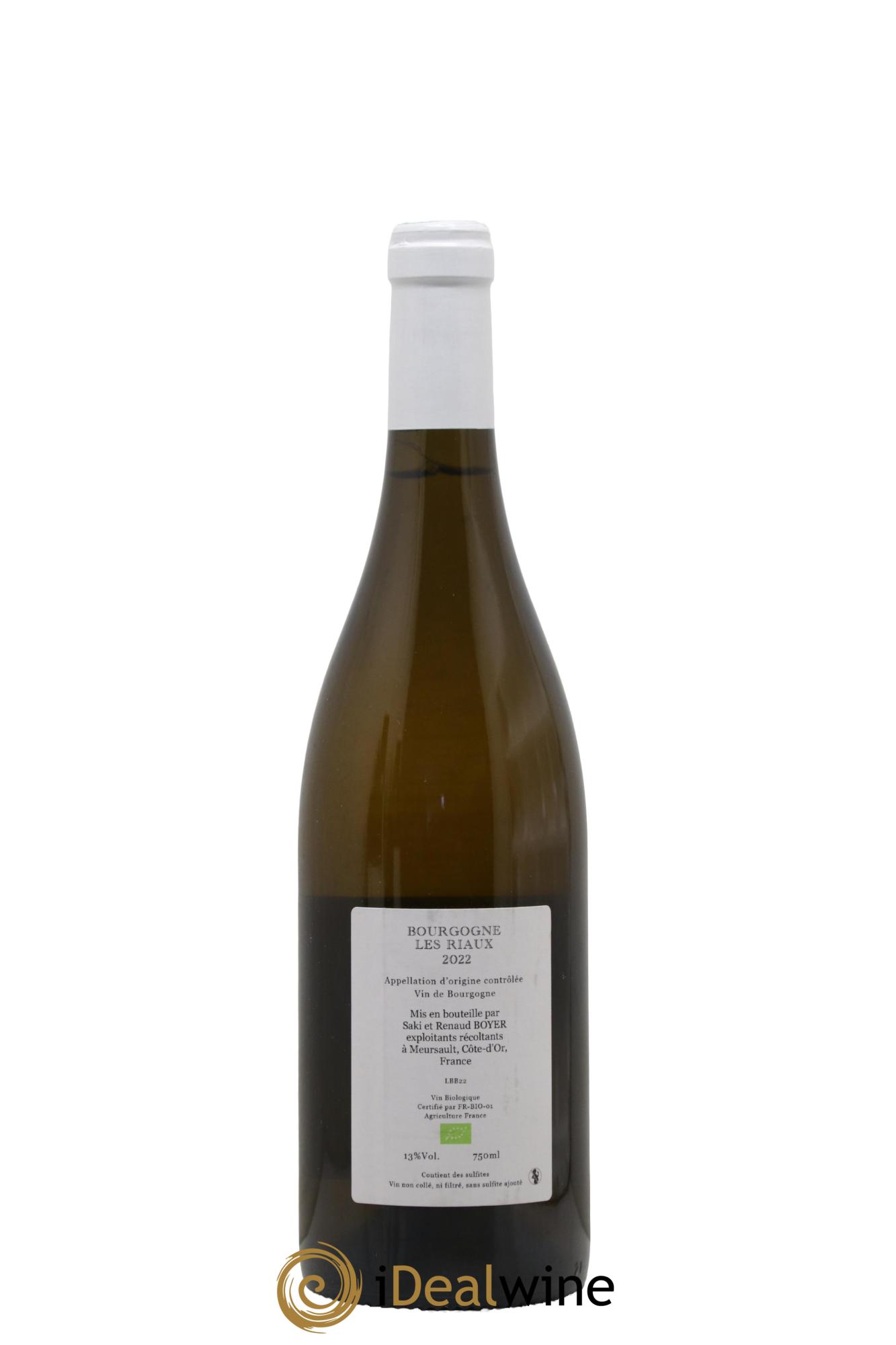 Bourgogne Les Riaux Renaud Boyer 2022 - Lotto di 1 bottiglia - 1