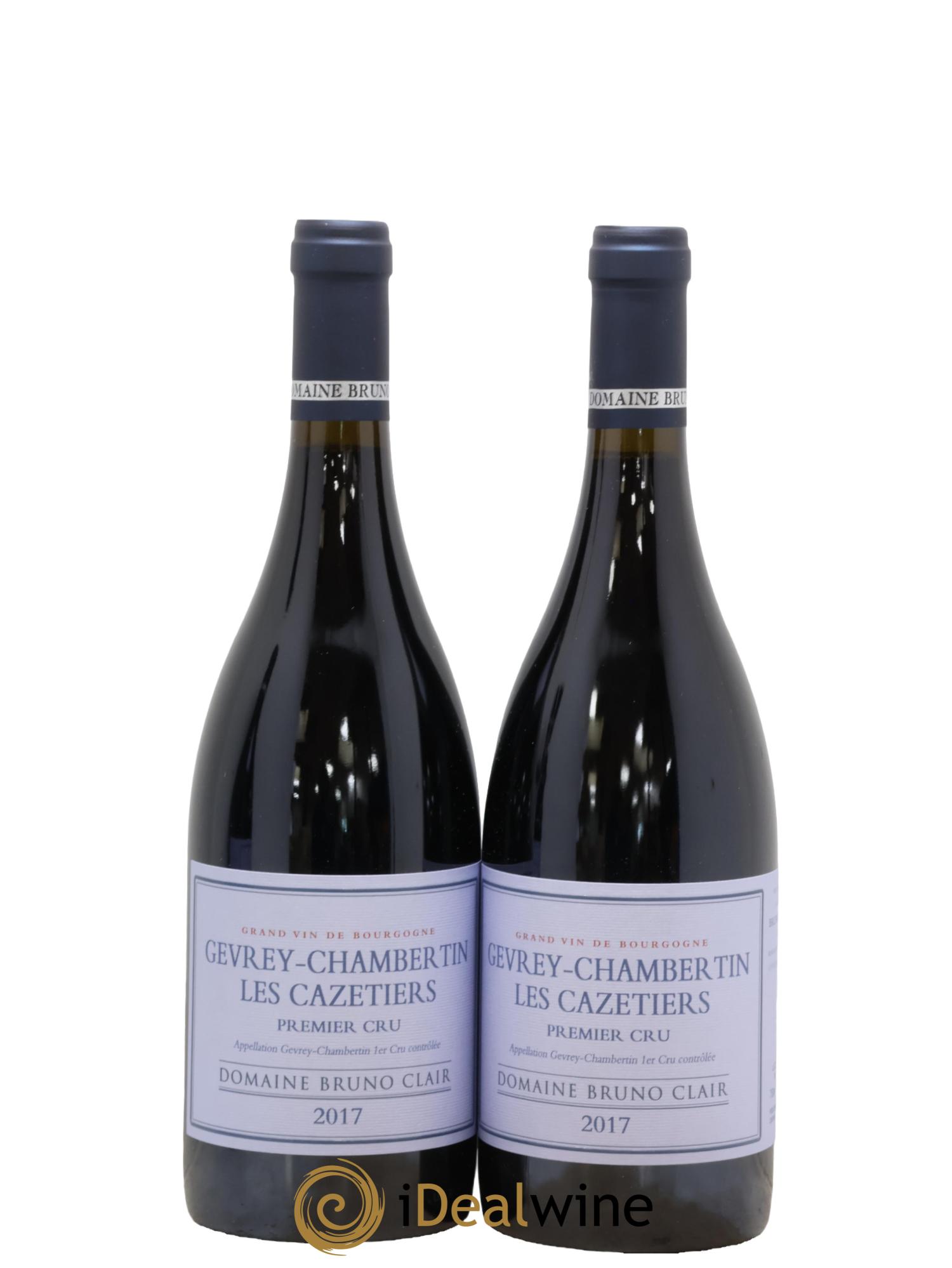 Gevrey-Chambertin 1er Cru Les Cazetiers Bruno Clair (Domaine) 2017 - Lot de 2 bouteilles - 0