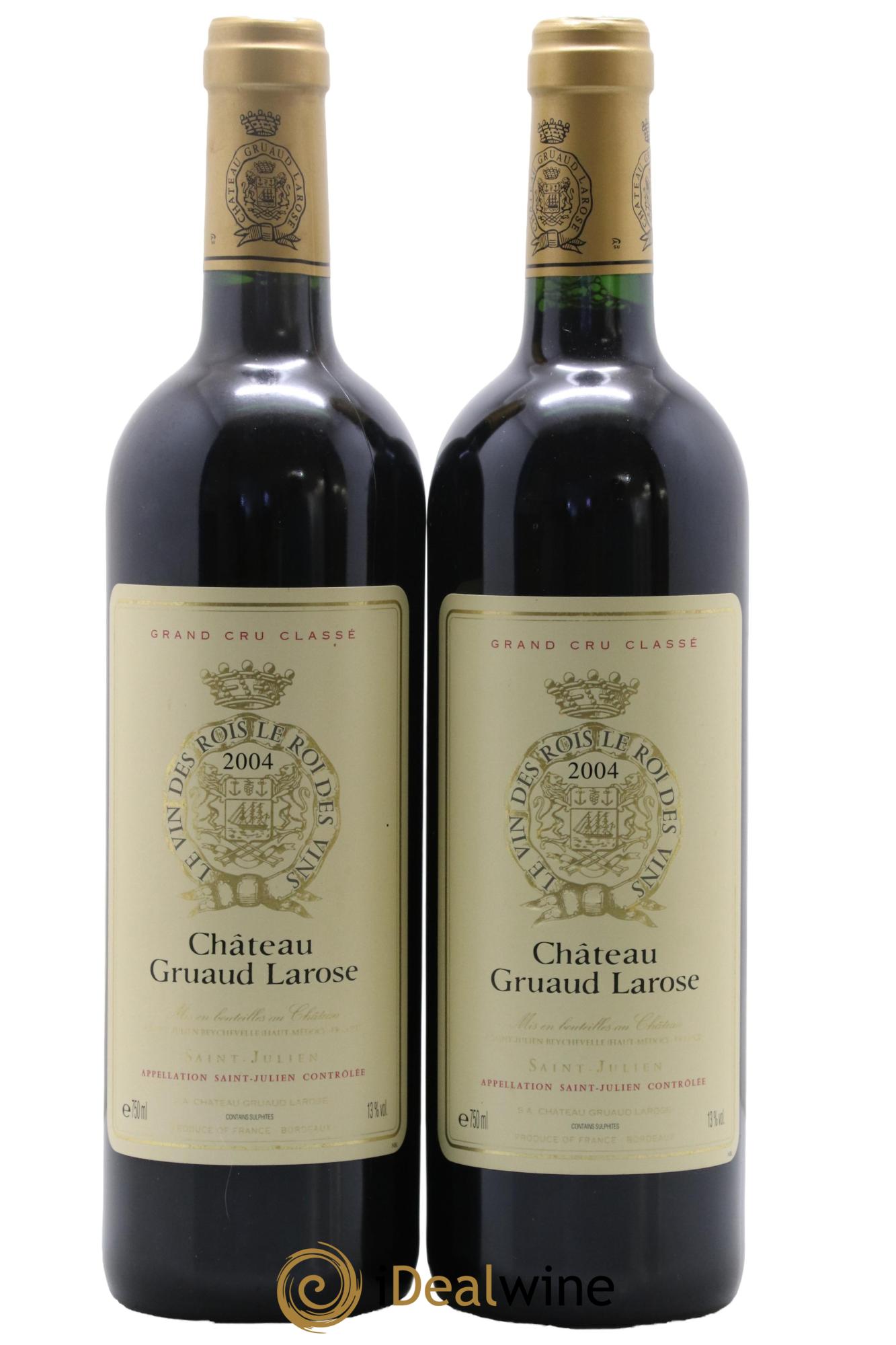 Château Gruaud Larose 2ème Grand Cru Classé 2004 - Lot de 2 bouteilles - 0