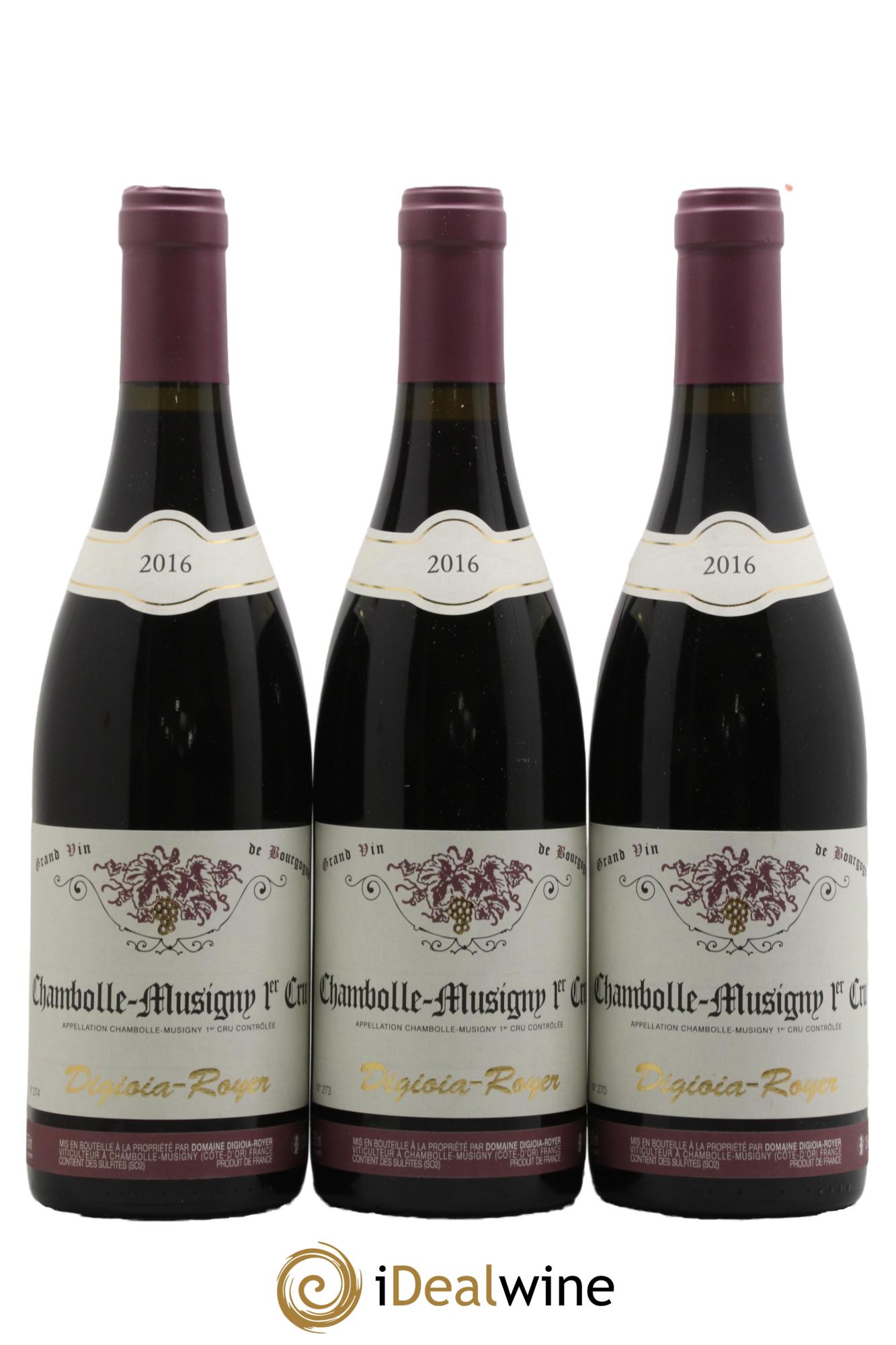Chambolle-Musigny 1er Cru Digioia-Royer (Domaine) 2016 - Lot de 3 bouteilles - 0