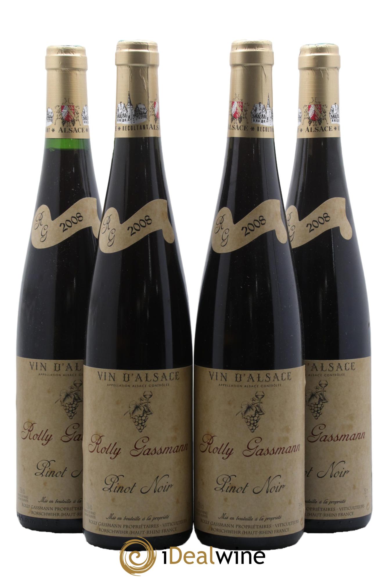 Alsace Pinot Noir Rolly-Gassmann 2008 - Lotto di 4 bottiglie - 0