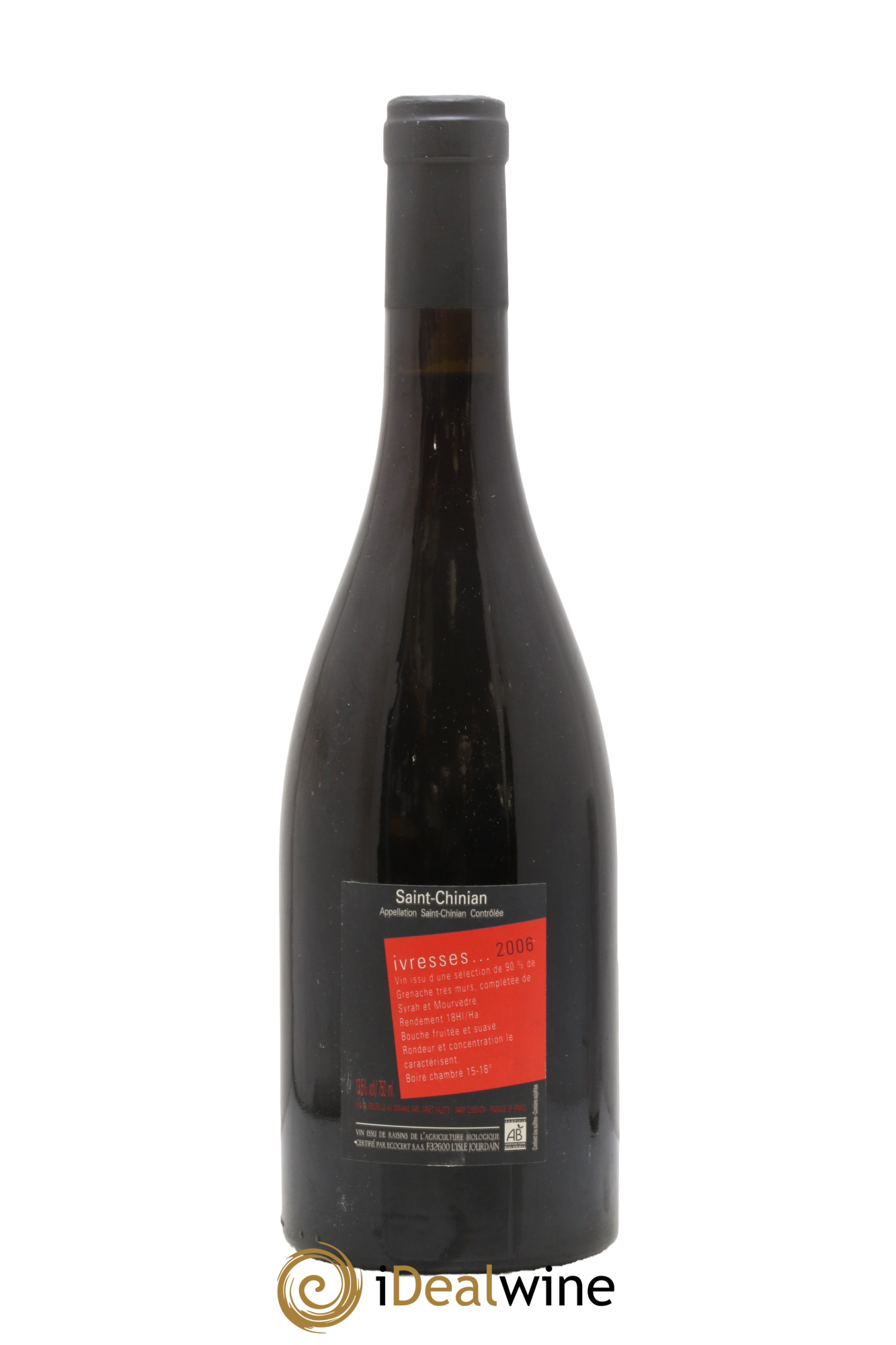 Saint-Chinian Ivresses Canet-Valette (Domaine) 2006 - Lotto di 1 bottiglia - 1