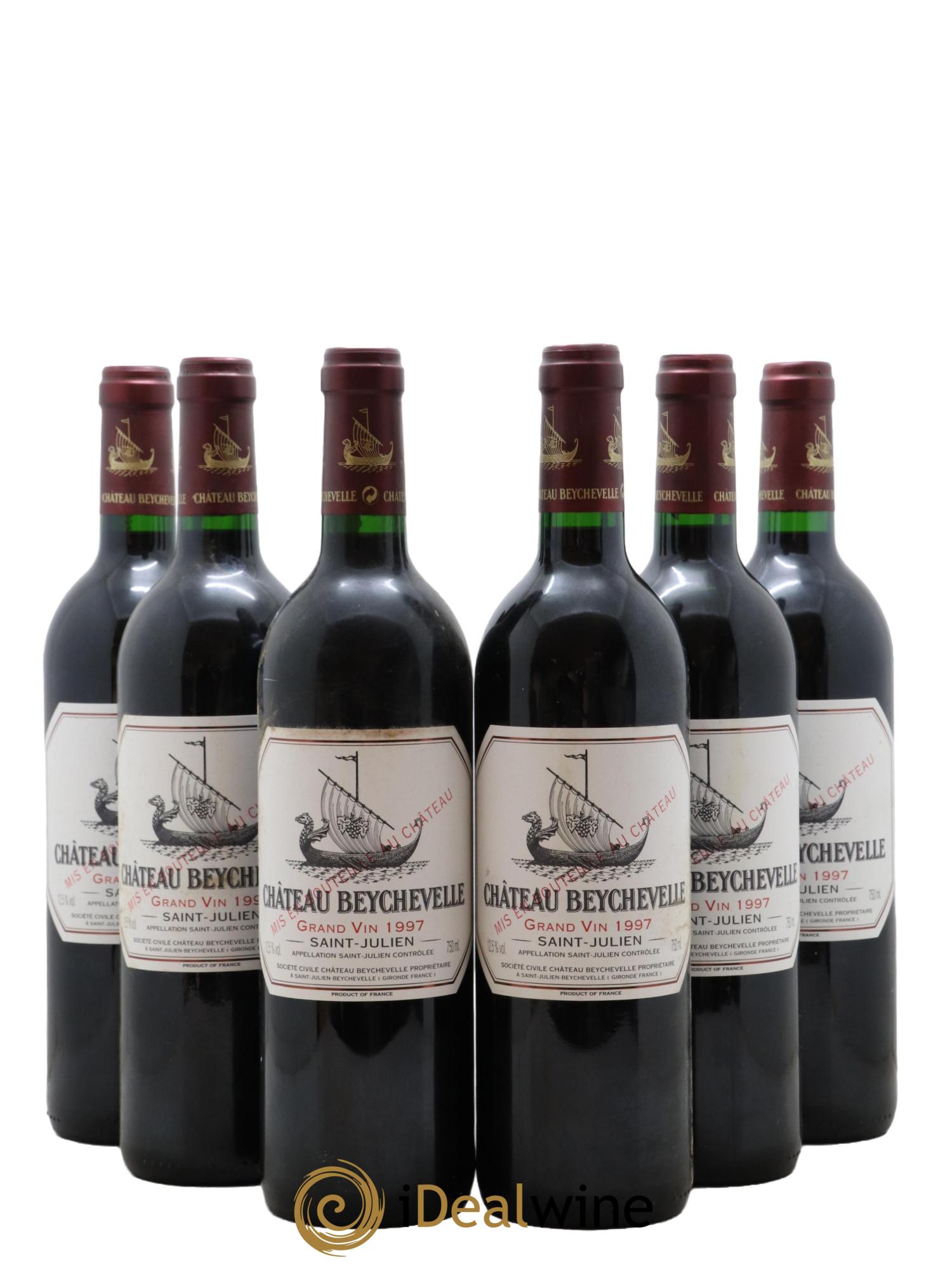 Château Beychevelle 4ème Grand Cru Classé 1997 - Lot de 6 bouteilles - 0