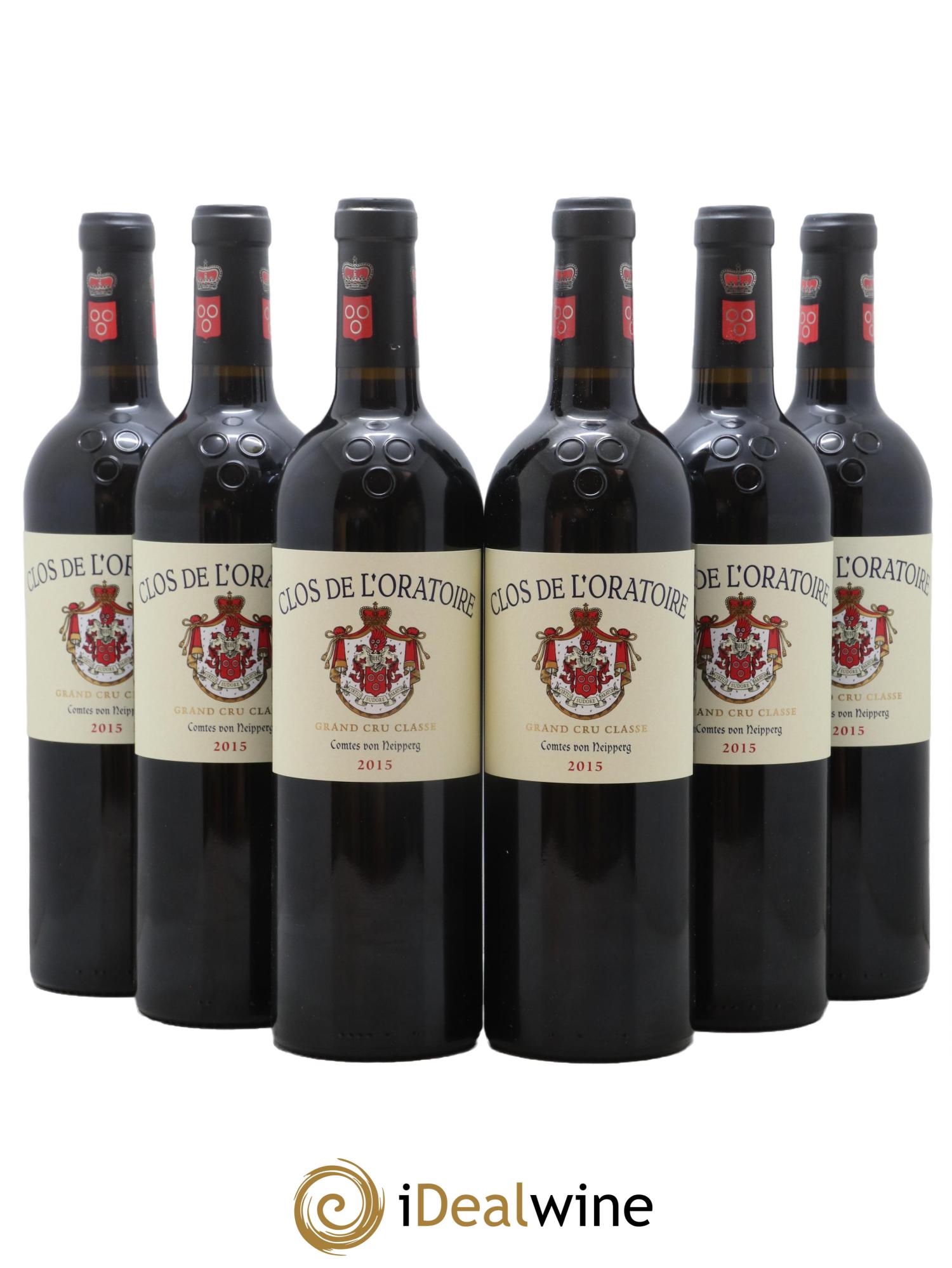 Clos de l'Oratoire Grand Cru Classé 2015 - Lot de 6 bouteilles - 0