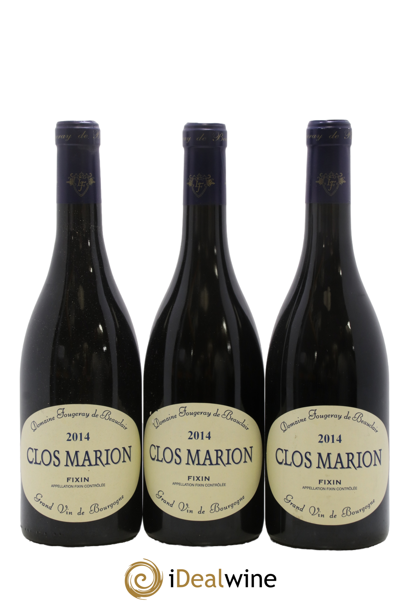 Fixin Clos Marion Fougeray de Beauclair 2014 - Lot de 3 bouteilles - 0