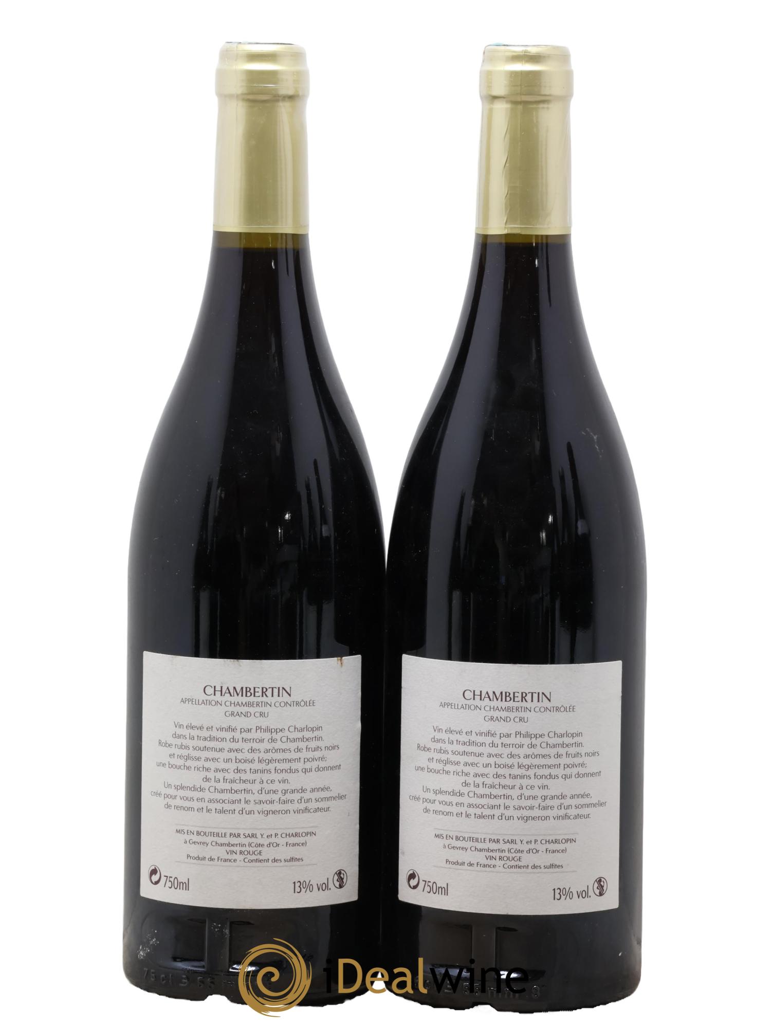 Chambertin Grand Cru Philippe Charlopin 2009 - Lot de 2 bouteilles - 1