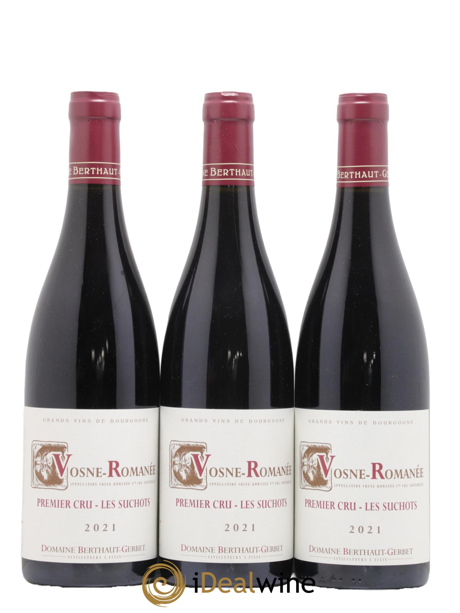 Vosne-Romanée 1er Cru Les Suchots Berthaut Gerbet (Domaine) 2021 - Lotto di 3 bottiglie - 0
