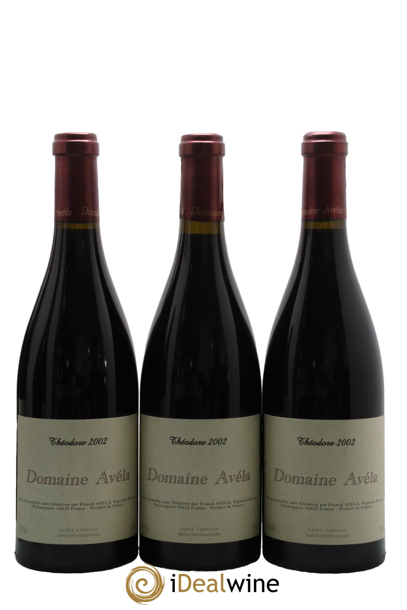 Vin de France Théodore Avéla 2002 - Lot de 6 bouteilles - 1