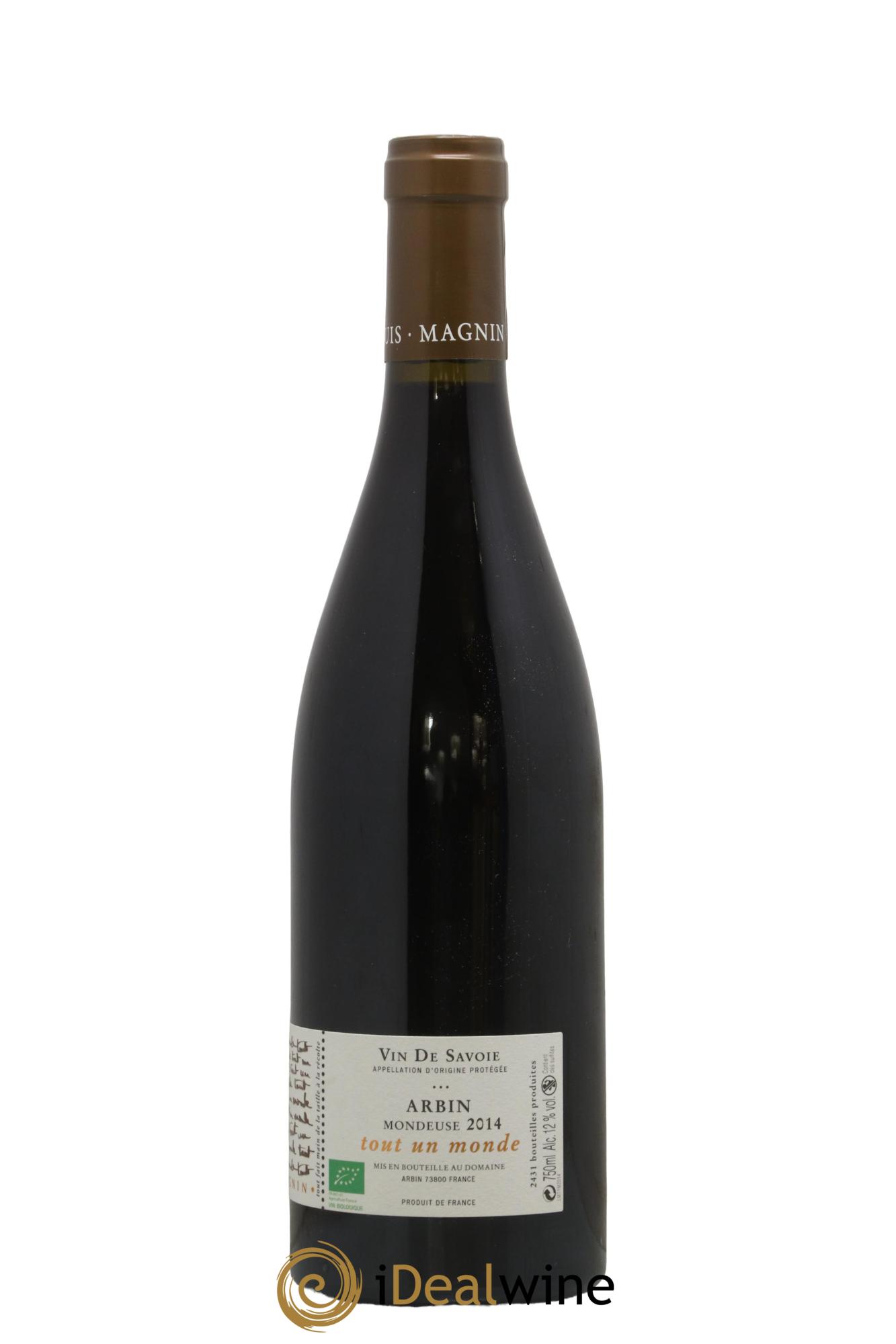 Vin de Savoie Arbin Tout un monde Louis Magnin 2014 - Lot of 1 bottle - 1