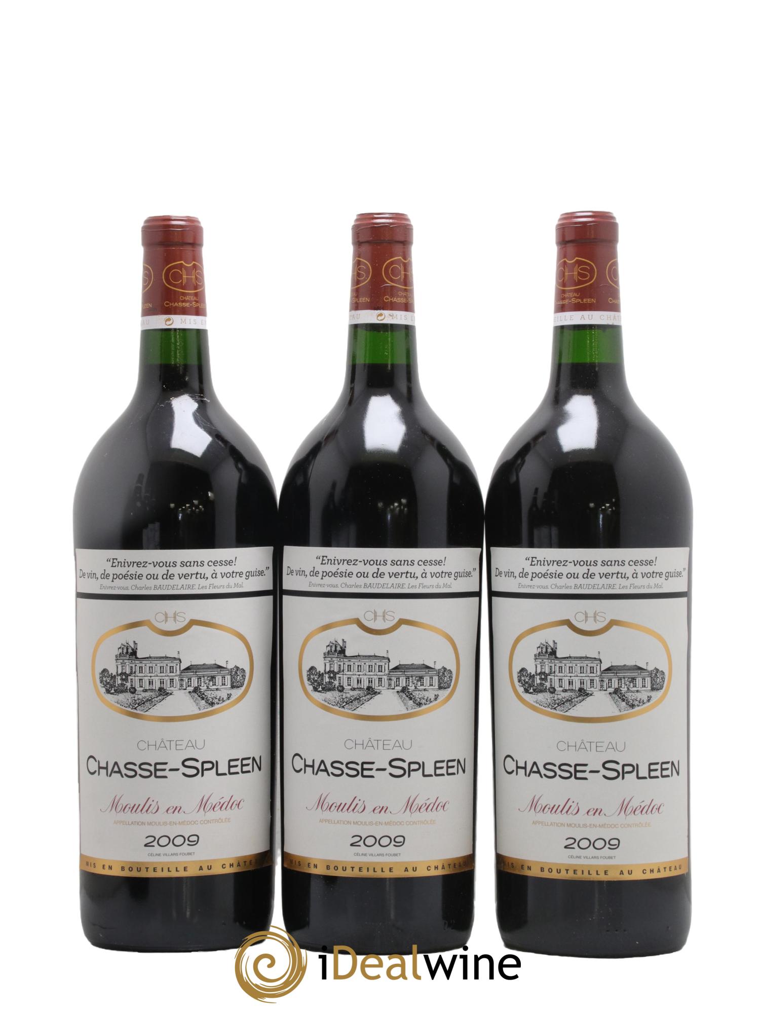 Château Chasse Spleen 2009 - Lotto di 6 magnum - 1