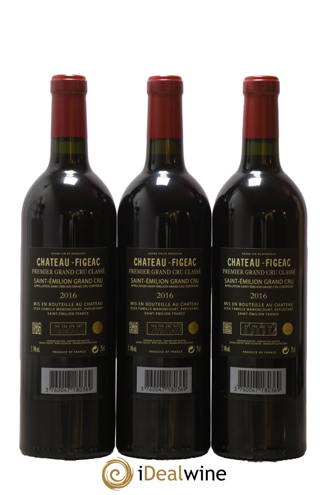 Château Figeac 1er Grand Cru Classé A 2016 - Lot de 6 bouteilles - 2