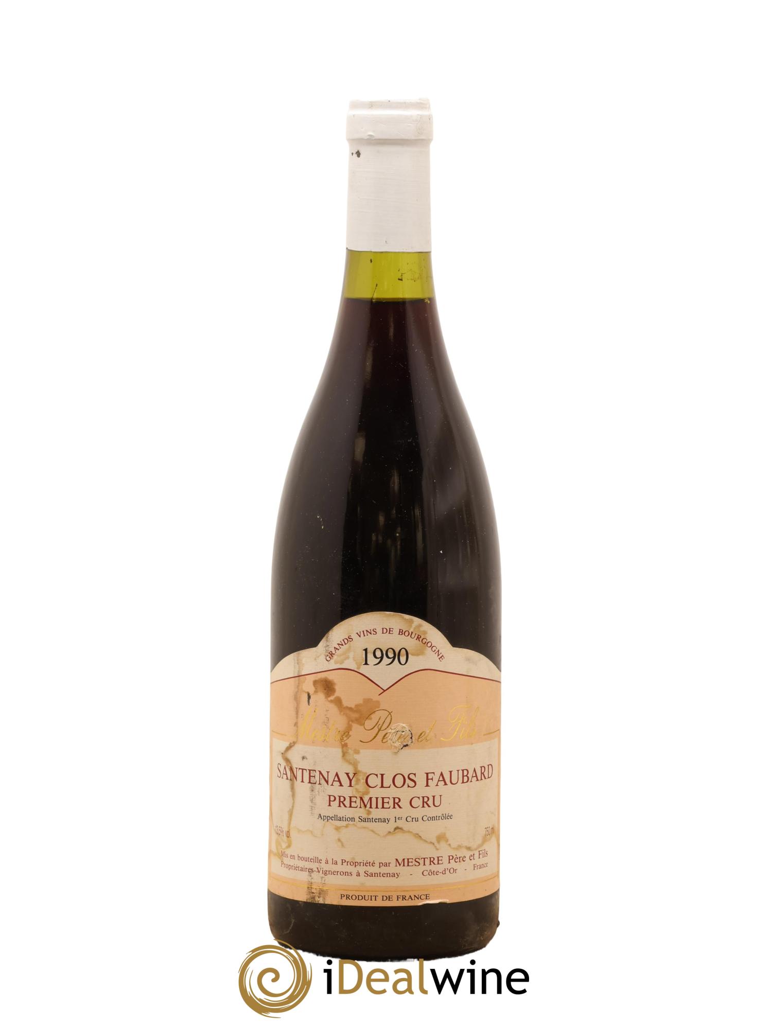 Santenay 1er Cru Clos Faubard Mestre 1990 - Lot de 1 bouteille - 0