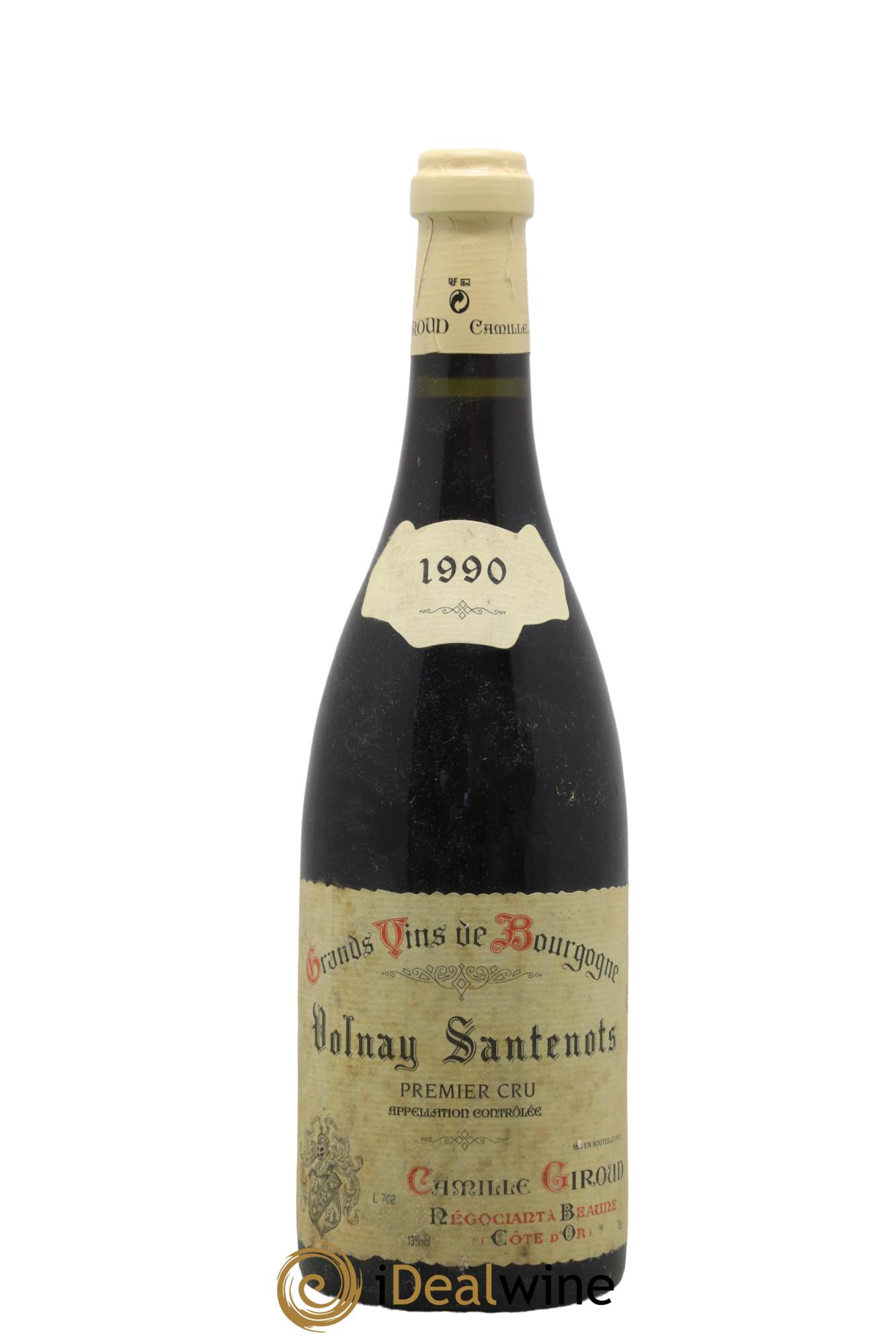 Volnay 1er Cru Santenots Giroud 1990 - Lot de 1 bouteille - 0