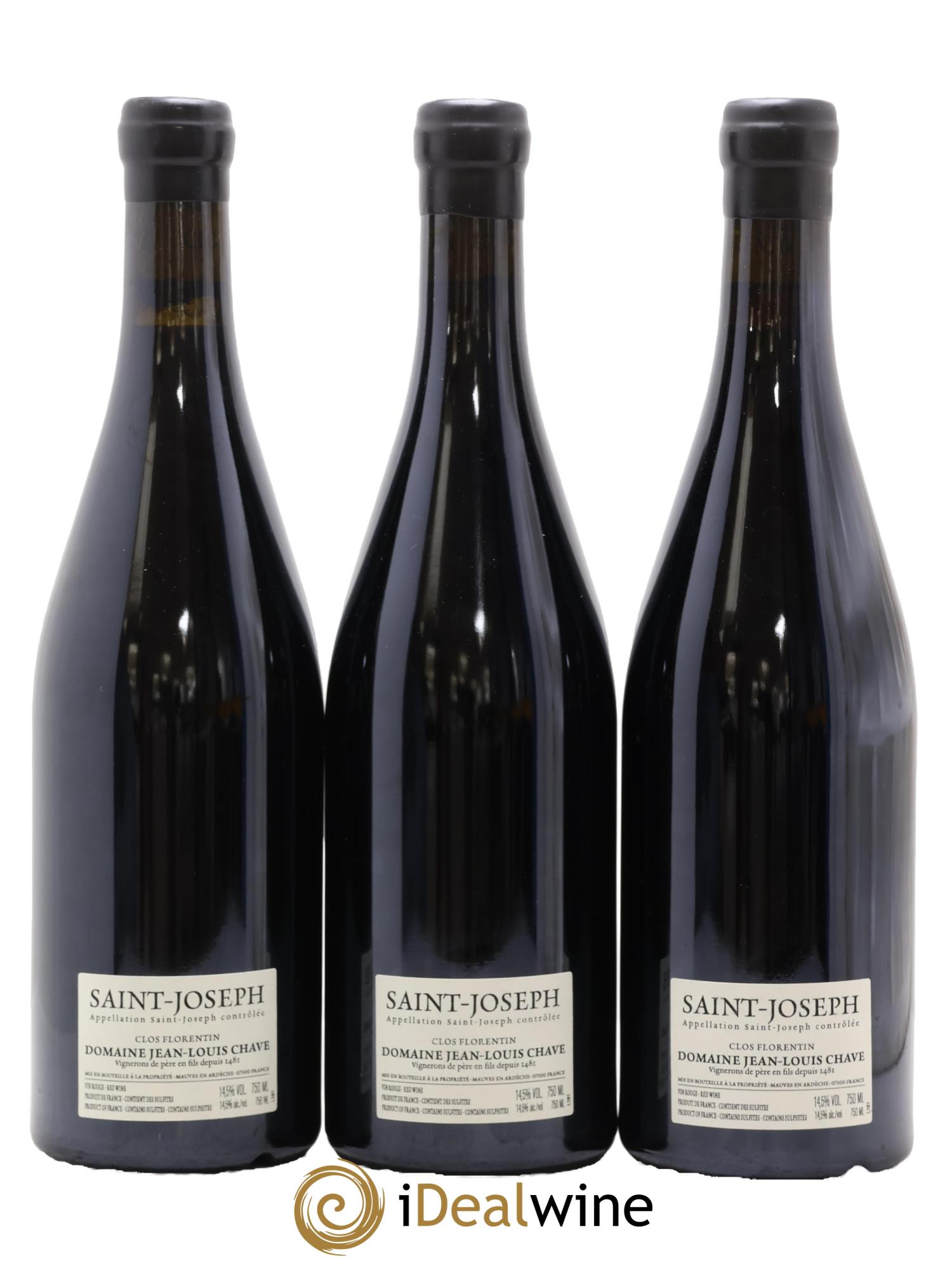 Saint-Joseph Clos Florentin Jean-Louis Chave 2018 - Lot de 3 bouteilles - 1