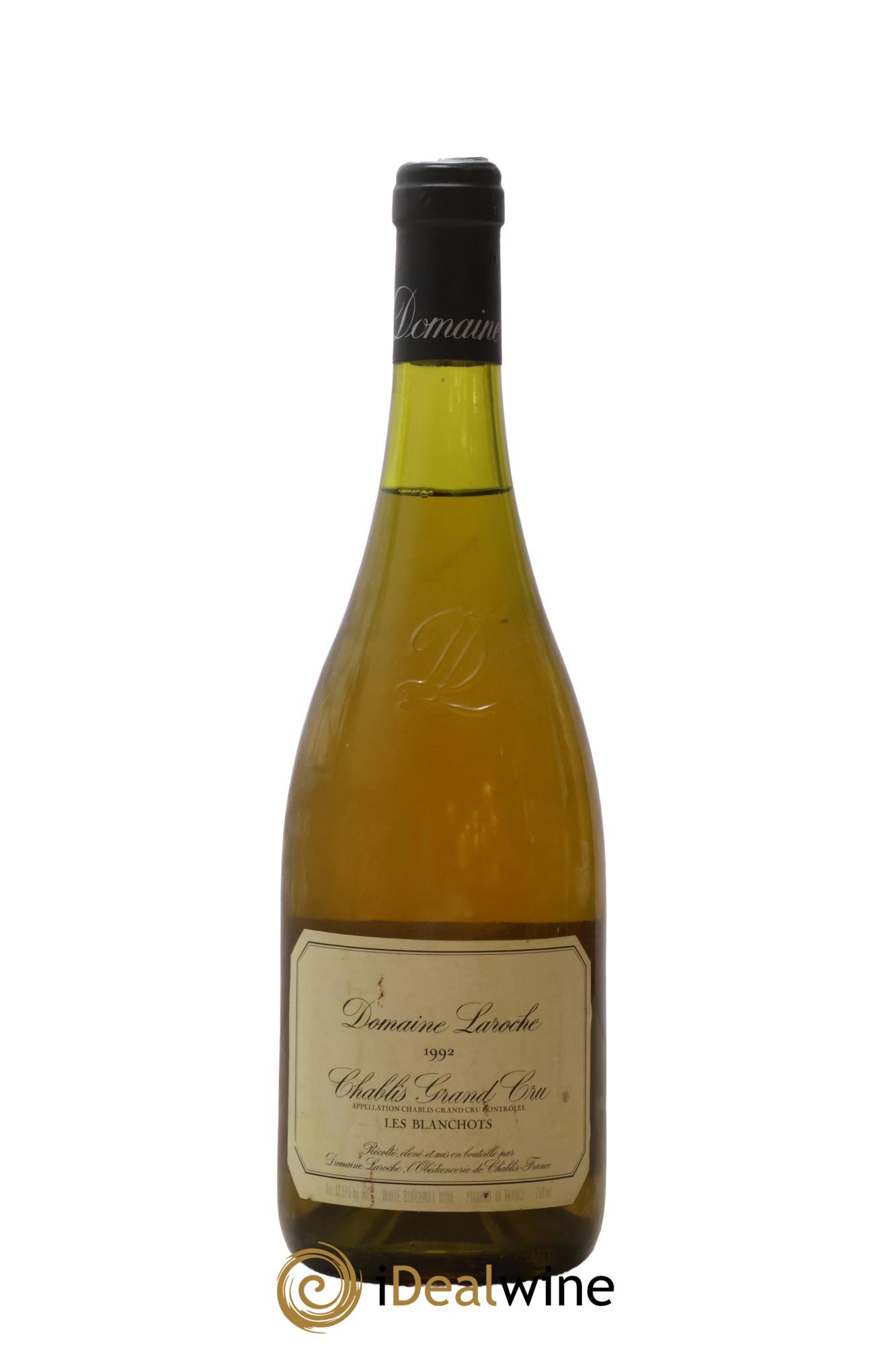 Chablis Grand Cru Les Blanchots Domaine Laroche 1992 - Lot of 1 bottle - 0