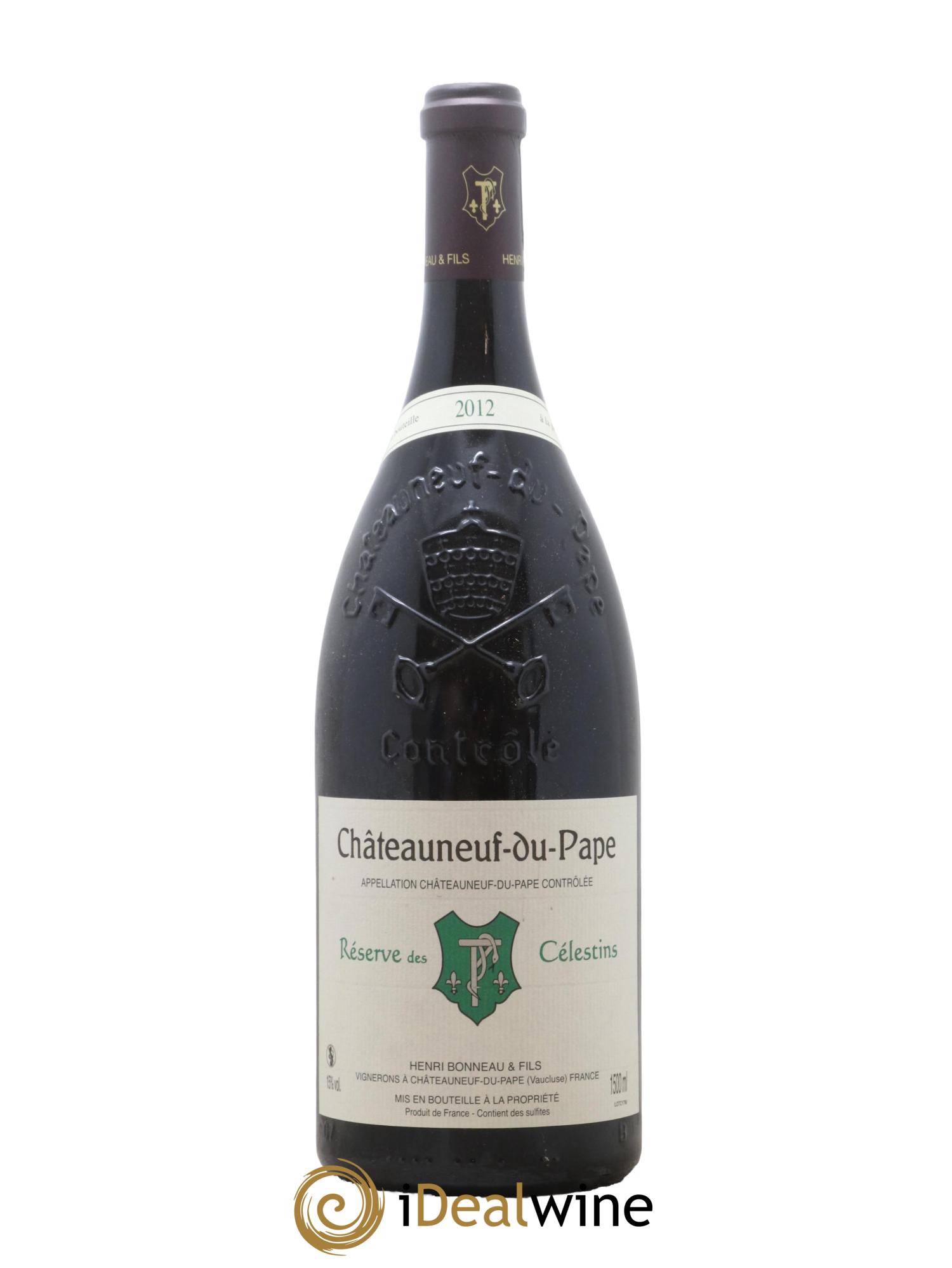 Châteauneuf-du-Pape Réserve des Célestins Henri Bonneau & Fils 2012 - Lot de 1 magnum - 0
