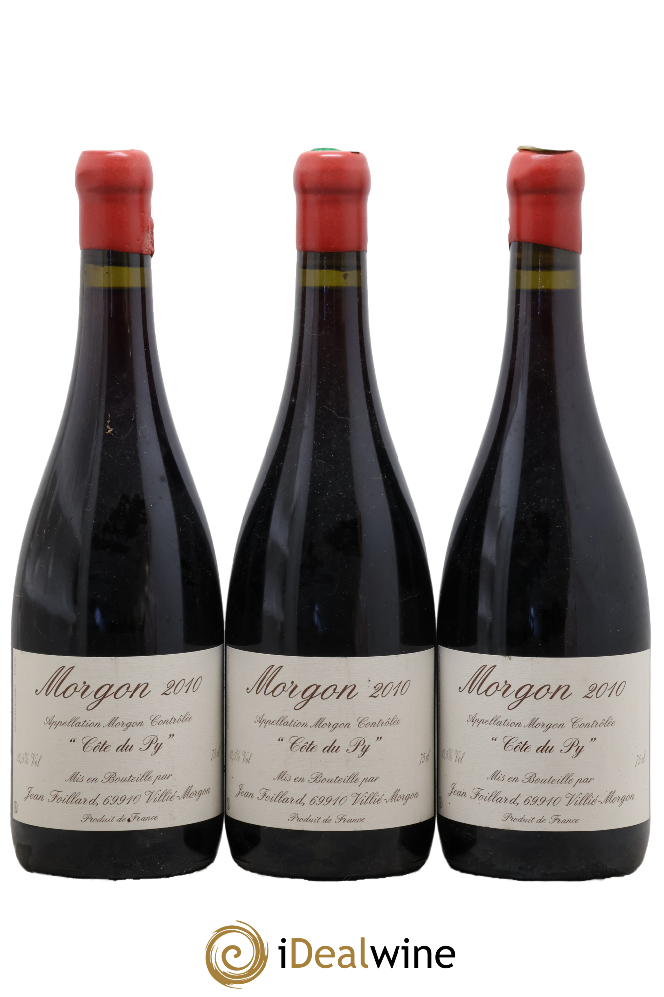Morgon Côte du Py Jean Foillard 2010 - Lot de 3 bouteilles - 0