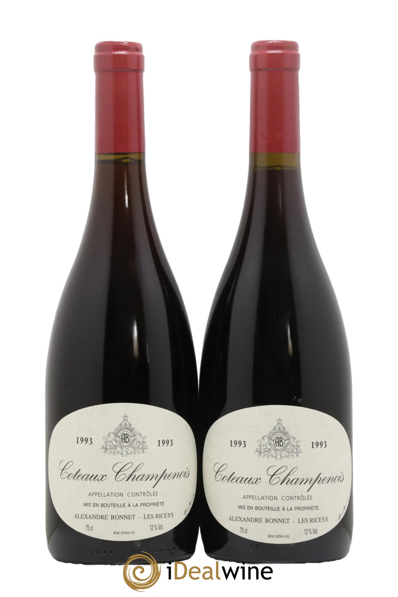 Coteaux Champenois Domaine Alexandre Bonnet 1993 - Lot de 2 bouteilles - 0