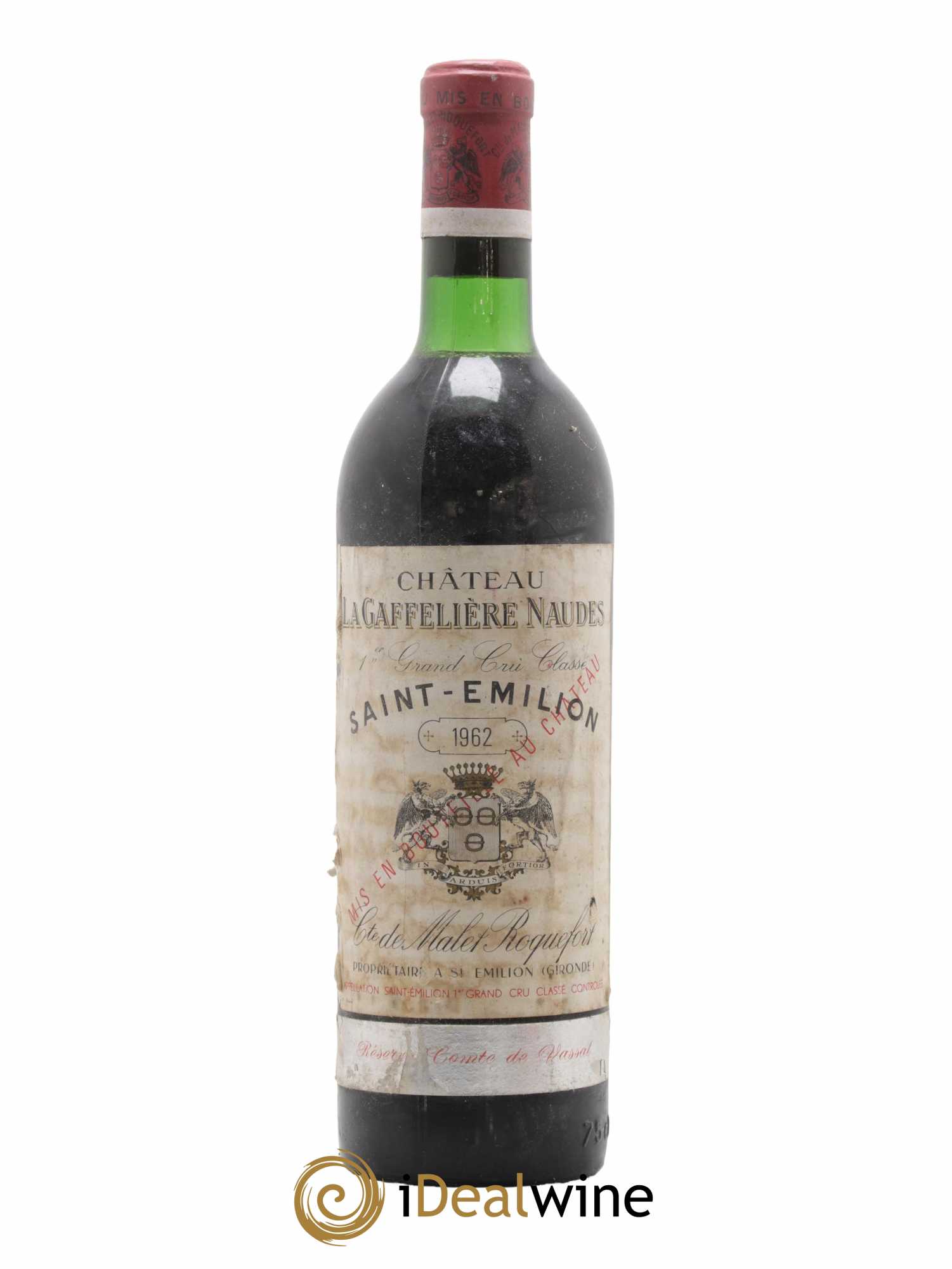 Château la Gaffelière 1er Grand Cru Classé B Naudes 1962 - Lot de 1 bouteille - 0