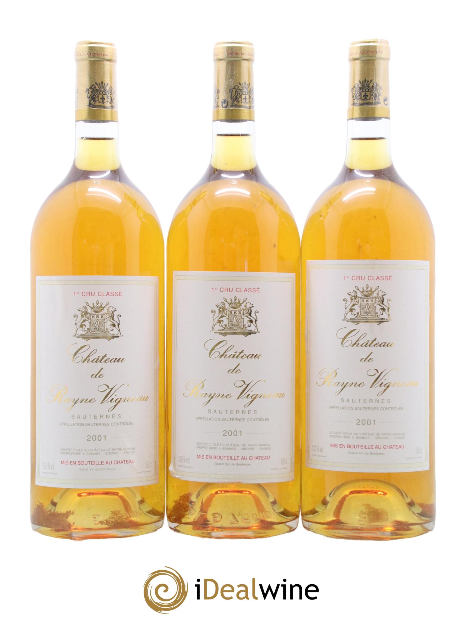 Château de Rayne Vigneau 1er Grand Cru Classé 2001 - Lotto di 6 magnum - 2