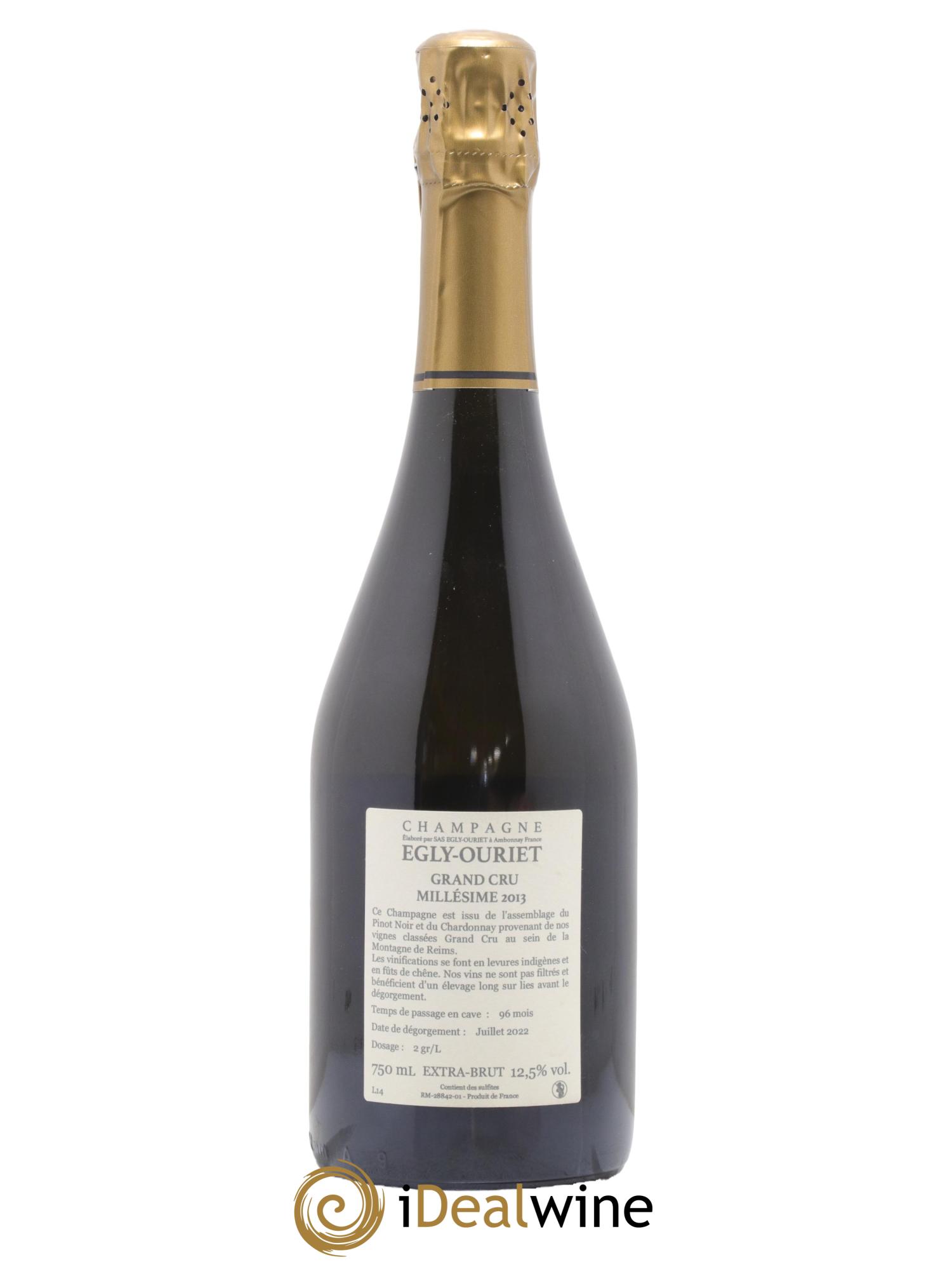 Ambonnay Vieilles Vignes Brut Millésimé Egly-Ouriet 2013 - Lot de 1 bouteille - 1