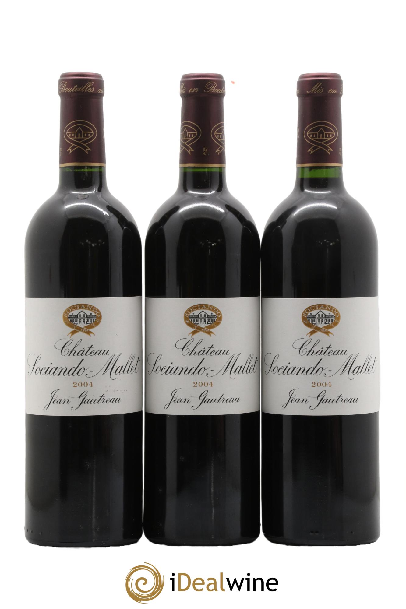 Château Sociando Mallet 2004 - Lot de 6 bouteilles - 2