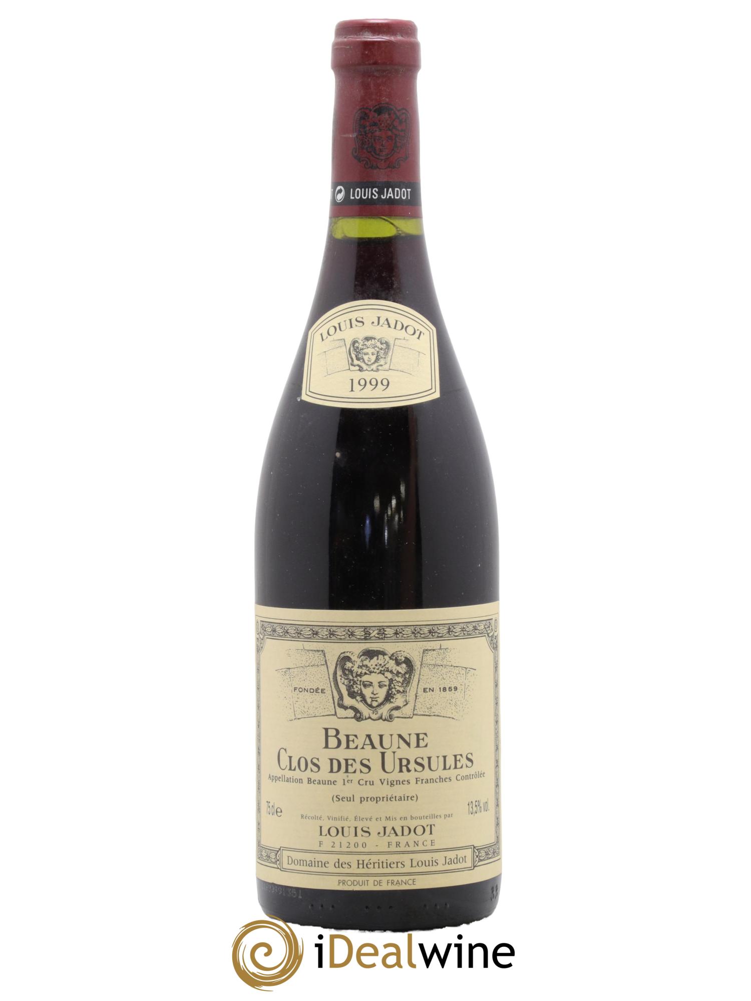 Beaune 1er Cru Clos des Ursules Maison Louis Jadot 1999 - Lotto di 1 bottiglia - 0