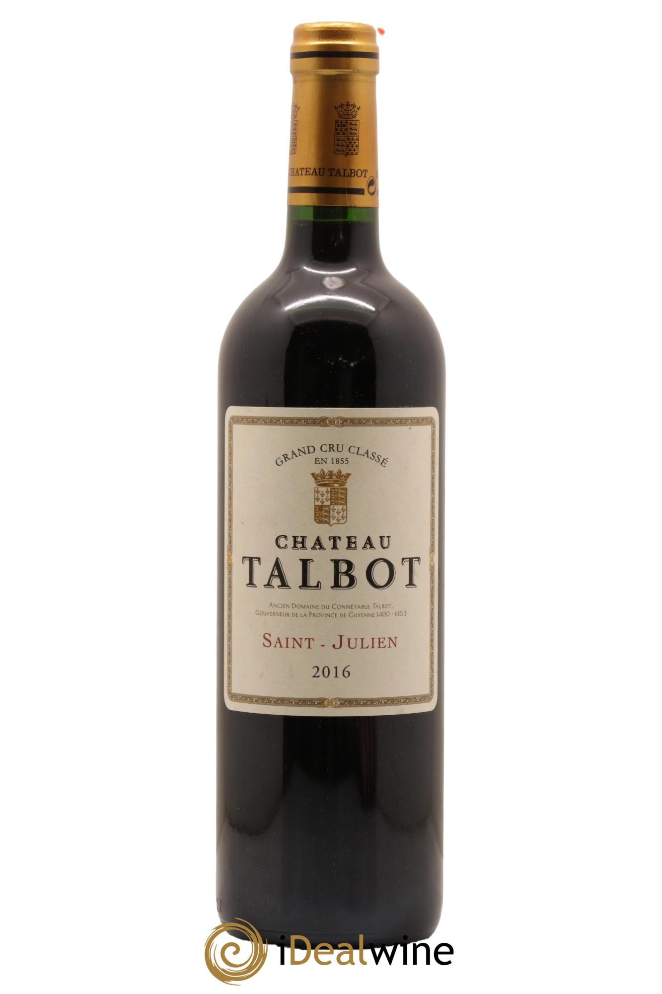 Château Talbot 4ème Grand Cru Classé 2016 - Lot de 1 bouteille - 0