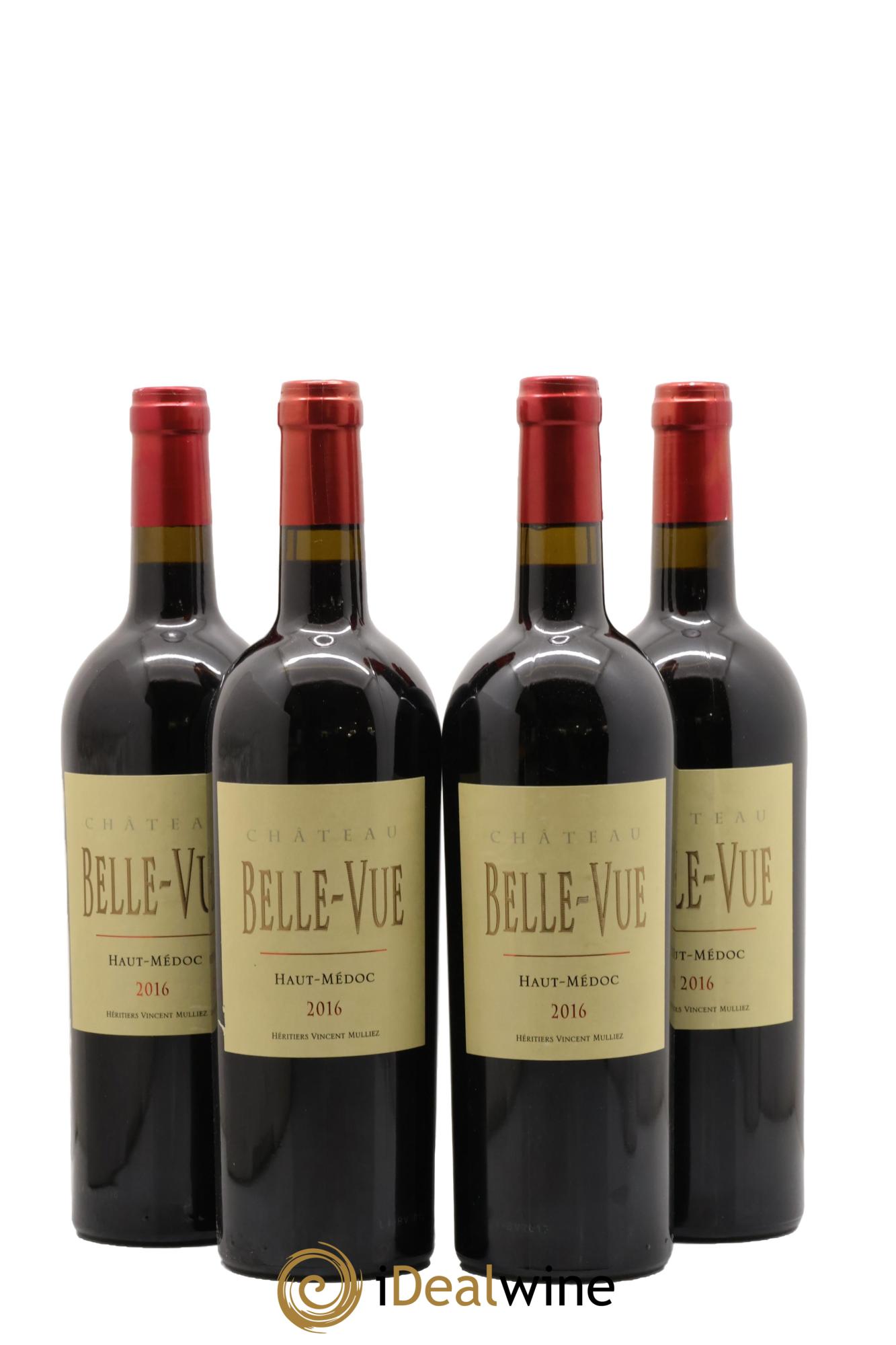 Château Belle-Vue 2016 - Lotto di 4 bottiglie - 0
