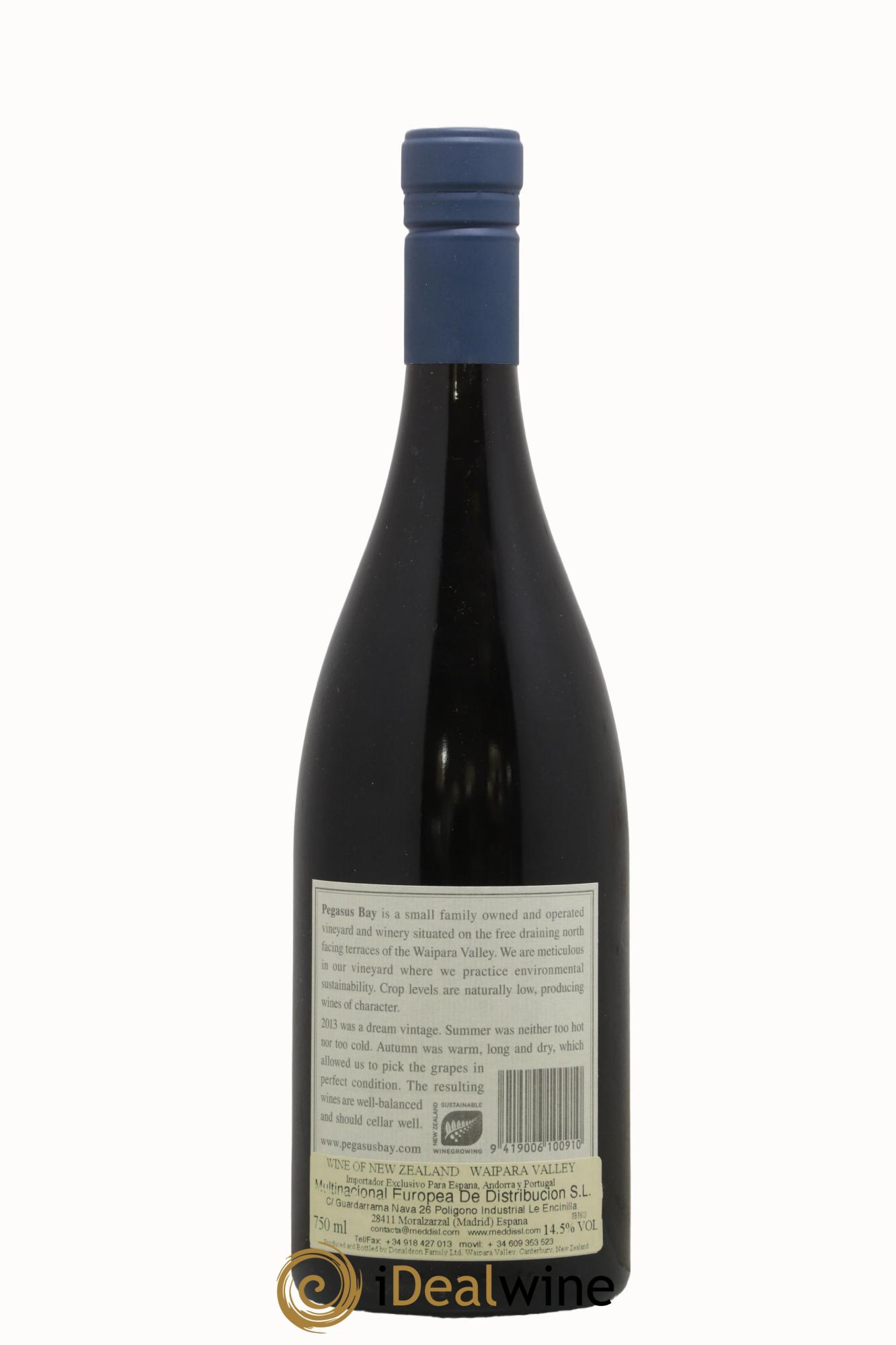 Nouvelle Zélande Waipara Valley Pinot Noir Pegasus Bay 2013 - Lot de 1 bouteille - 1