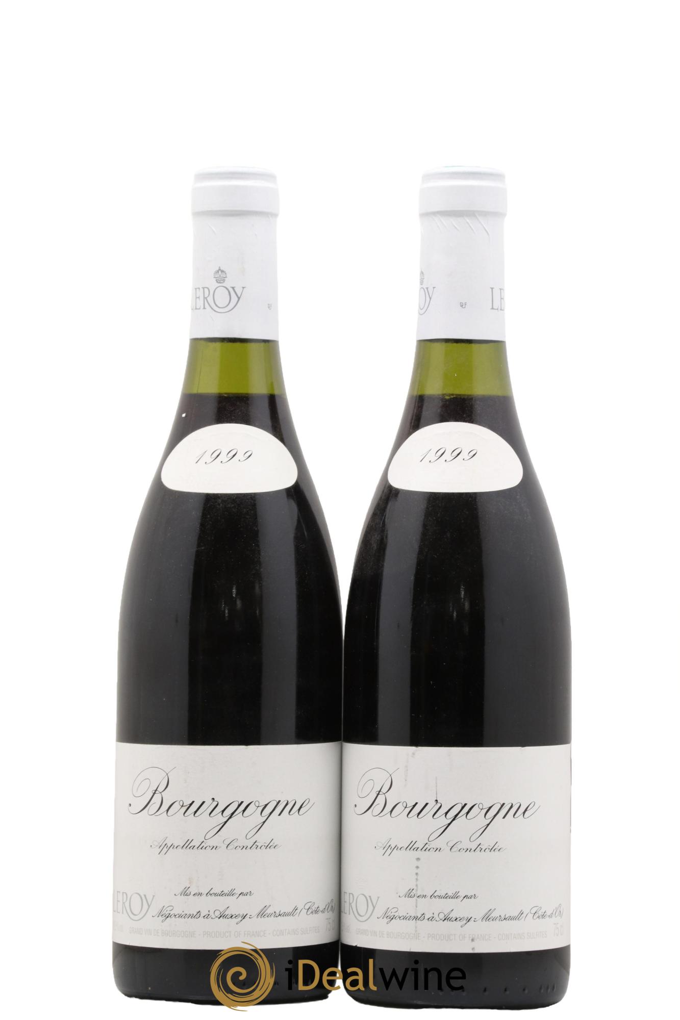 Bourgogne Leroy SA 1999 - Lot de 2 bouteilles - 0