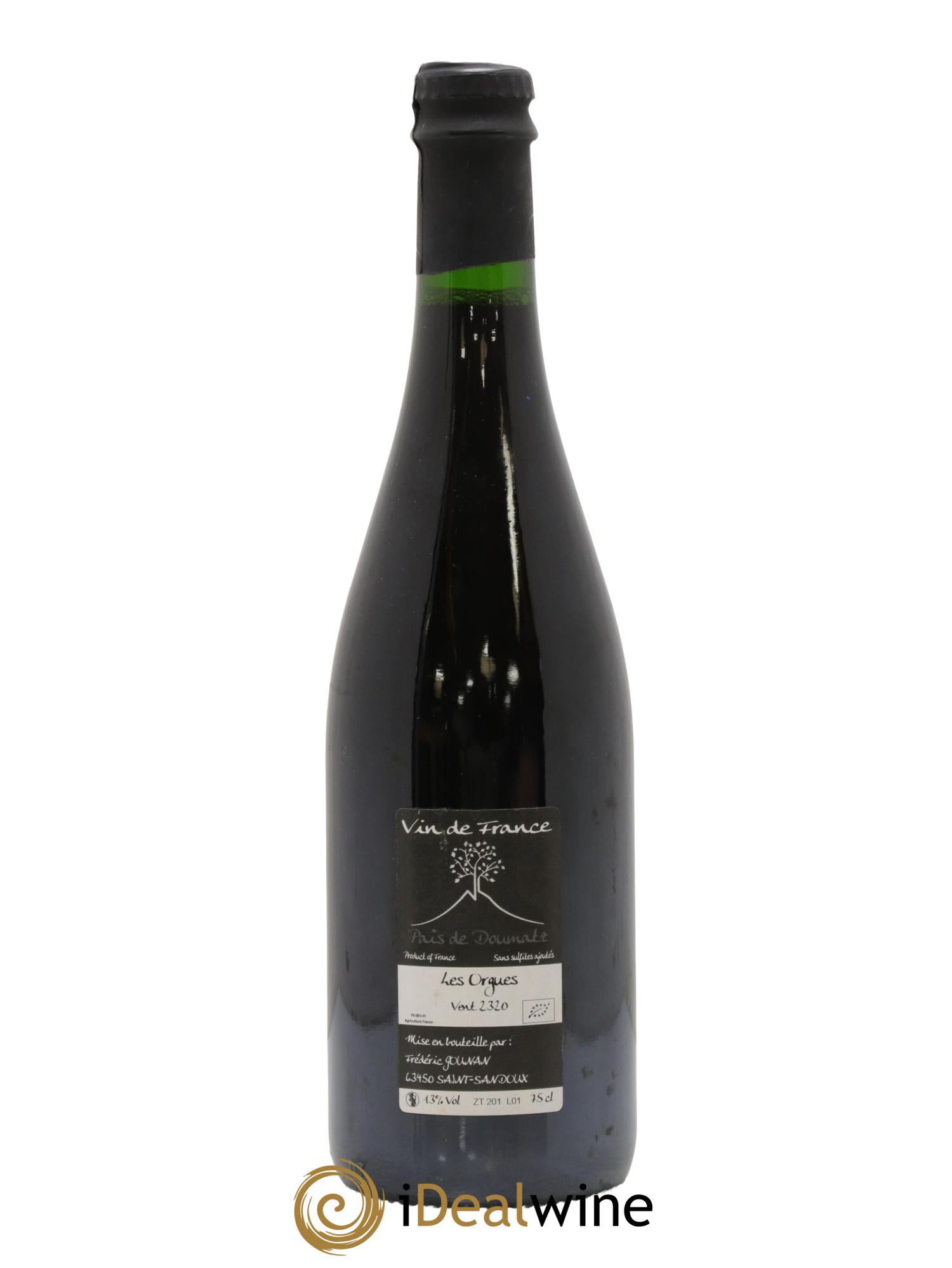 Vin de France Les Orgues Vignoble de l'Arbre Blanc 2020 - Lot de 1 bouteille - 1