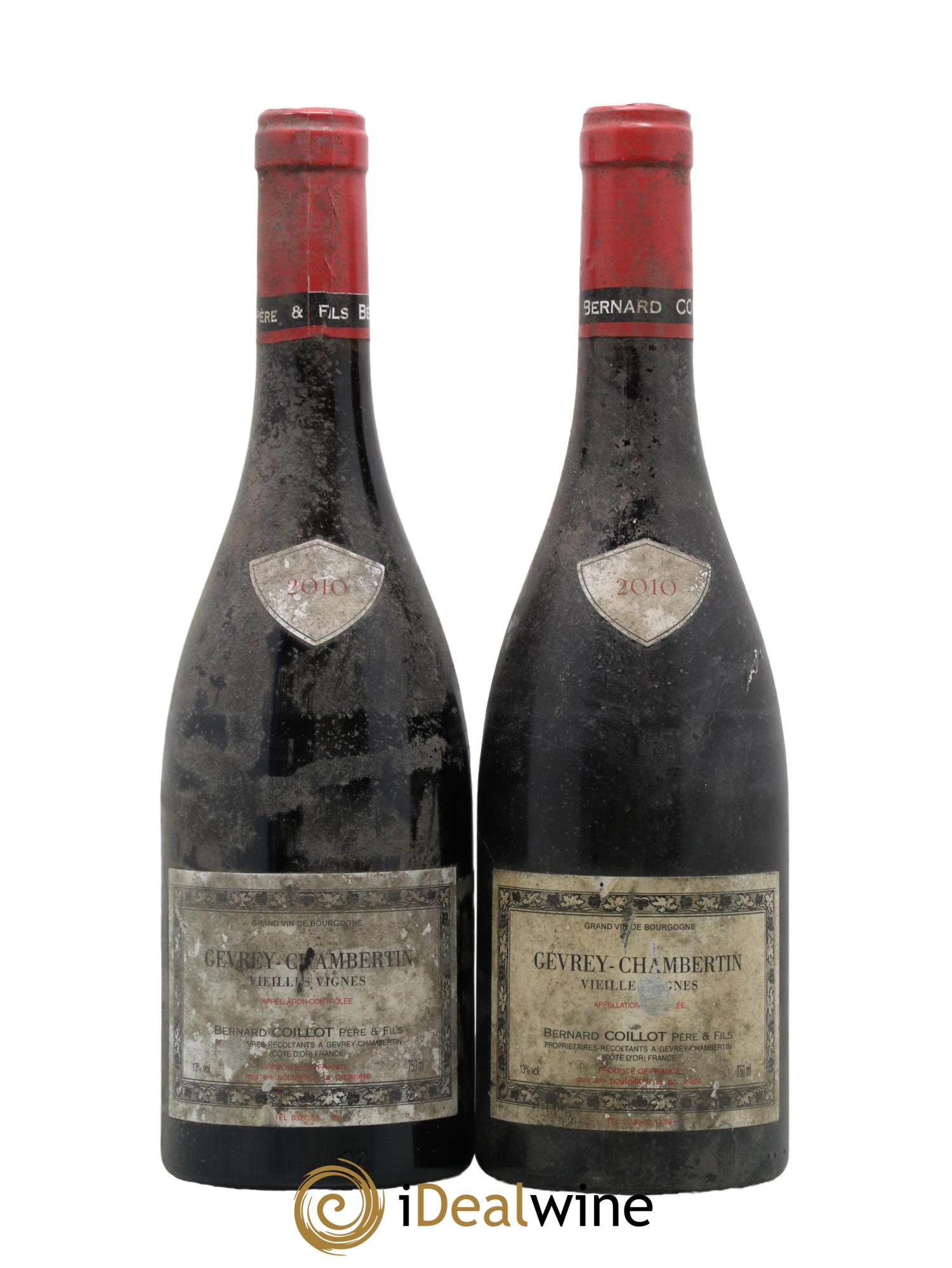 Gevrey-Chambertin Vieilles vignes Bernard Coillot 2010 - Lot de 2 bouteilles - 0