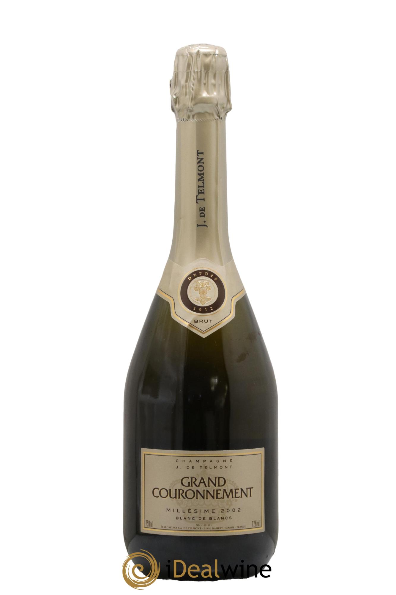 Blanc de Blancs Brut J. de Telmont Cuvée Grand Couronnement 2002 - Lot de 1 bouteille - 1