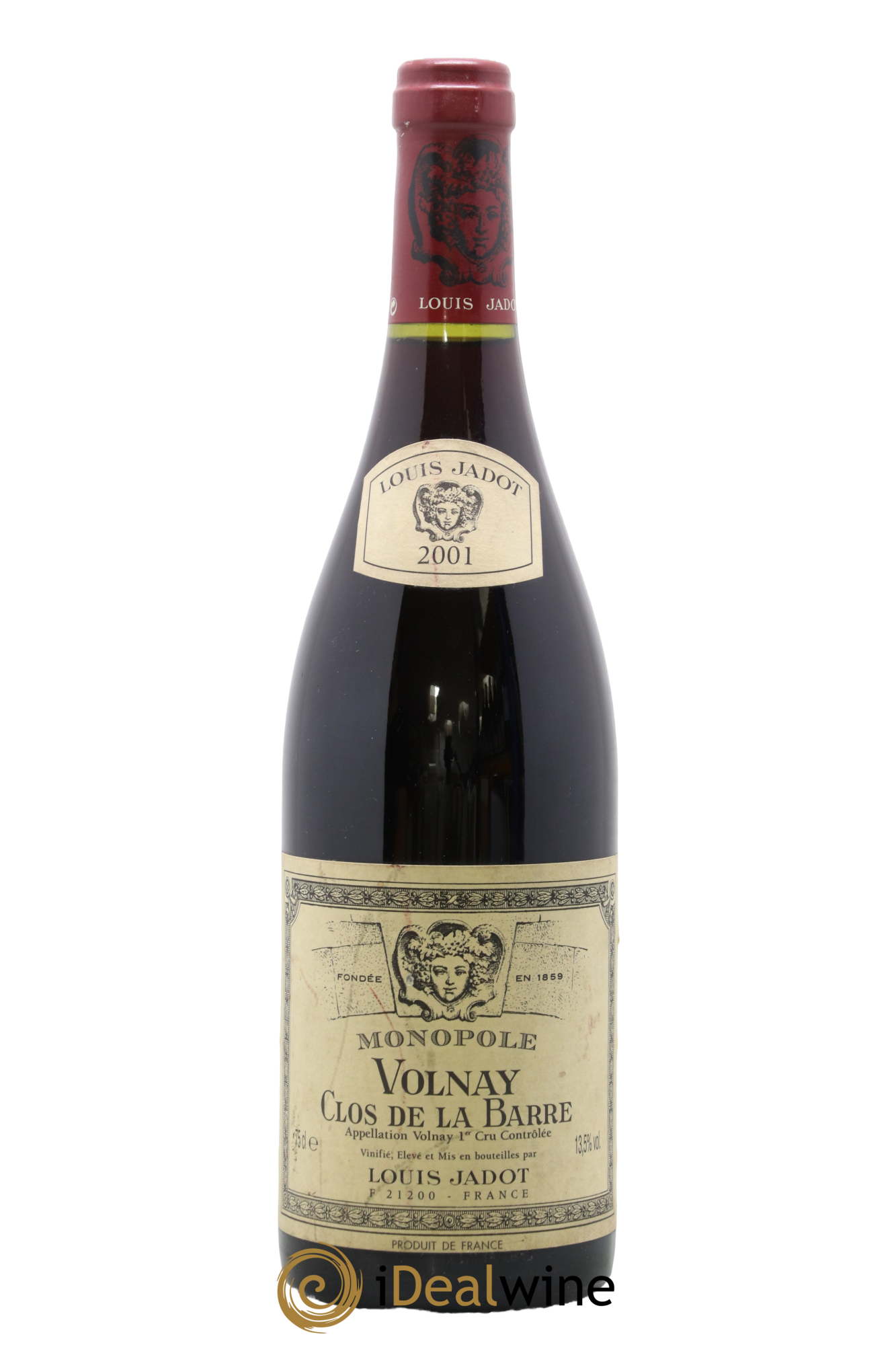 Volnay 1er Cru Clos de la Barre Monopole Maison Louis Jadot 2001 - Lot de 1 bouteille - 0