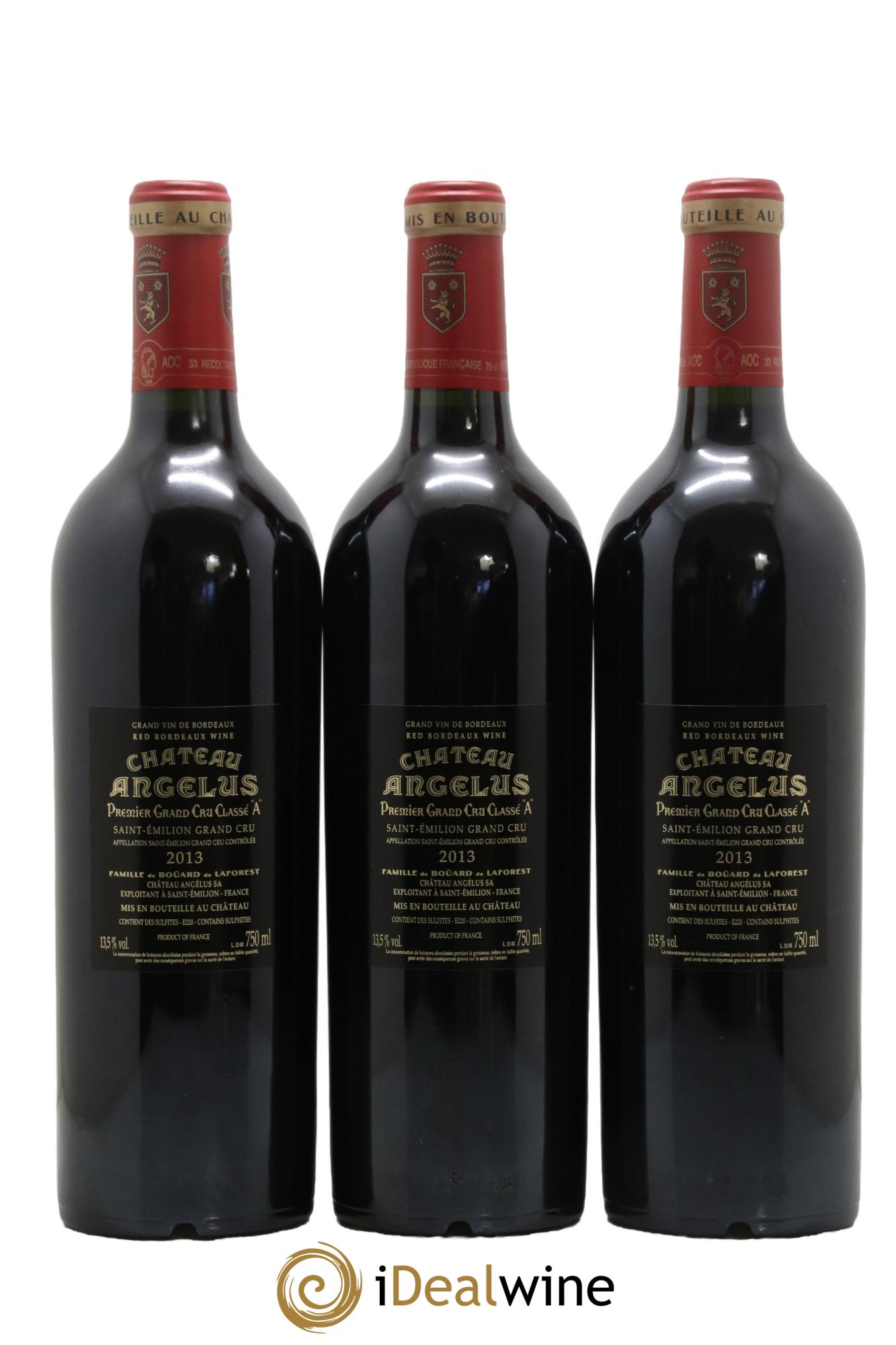 Château Angélus 1er Grand Cru Classé A 2013 - Lot de 12 bouteilles - 8