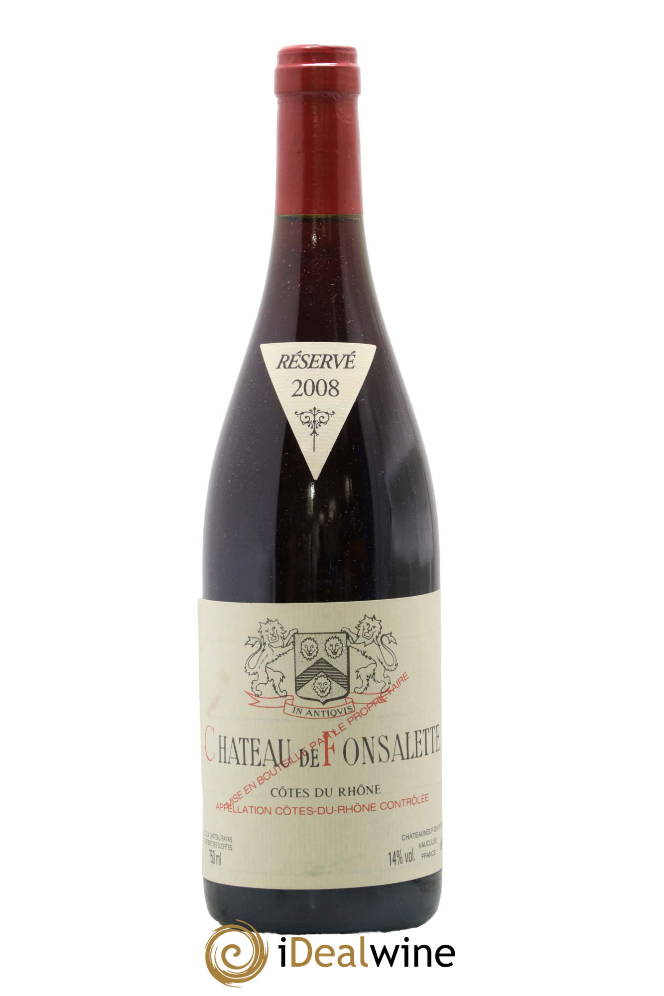 Côtes-du-Rhône Château de Fonsalette Emmanuel Reynaud 2008 - Lot de 1 bouteille - 0
