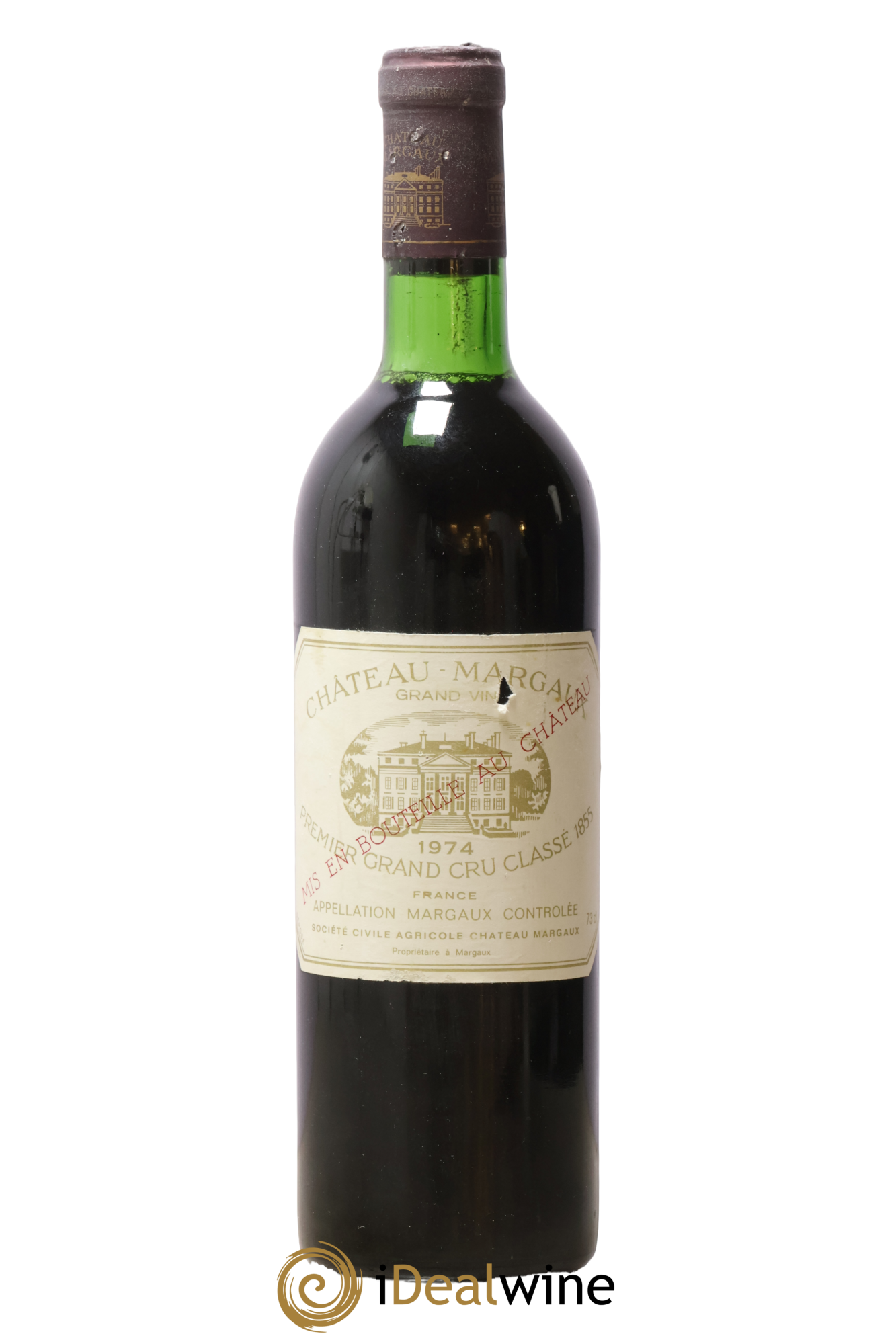 Château Margaux 1er Grand Cru Classé 1974 - Lot de 1 bouteille - 0