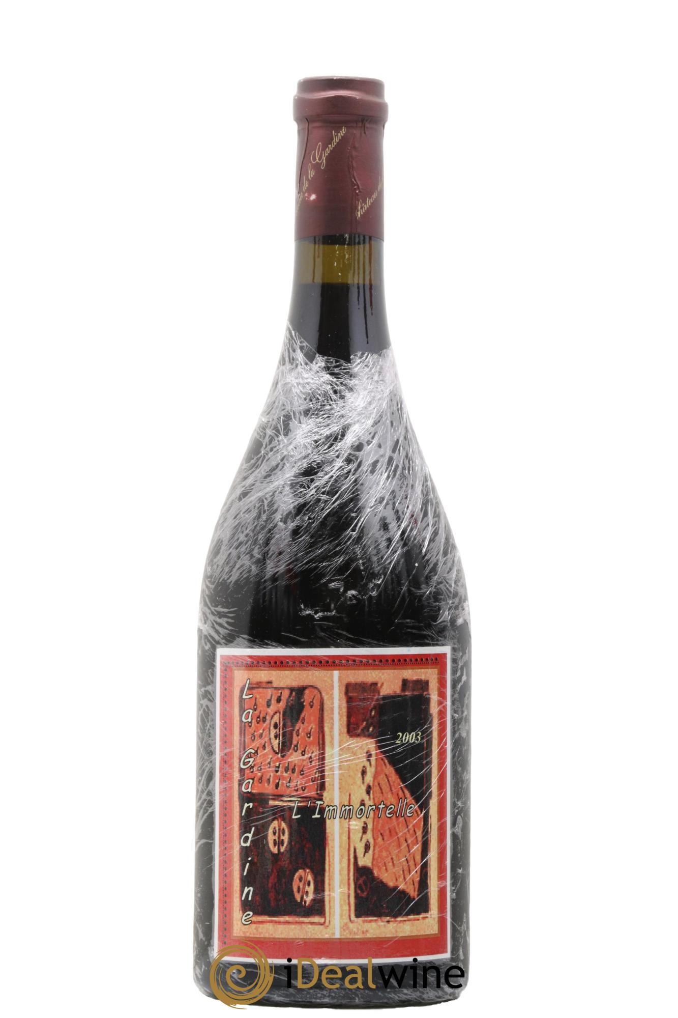 Châteauneuf-du-Pape Château de La Gardine L'Immortelle Famille Brunel 2003 - Lot de 1 bouteille - 0