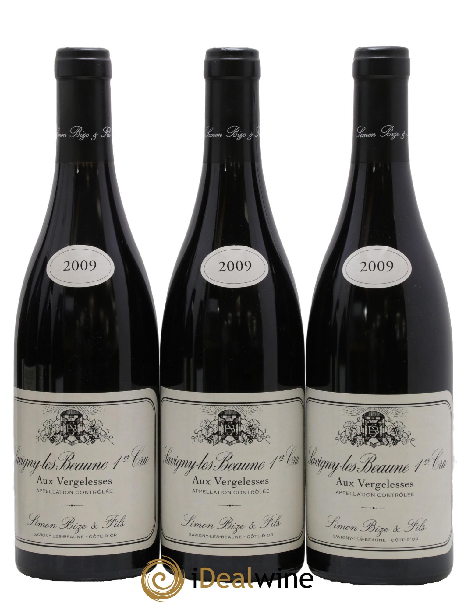 Savigny-lès-Beaune 1er Cru Aux Vergelesses Simon Bize & Fils 2009 - Lot de 3 bouteilles - 0