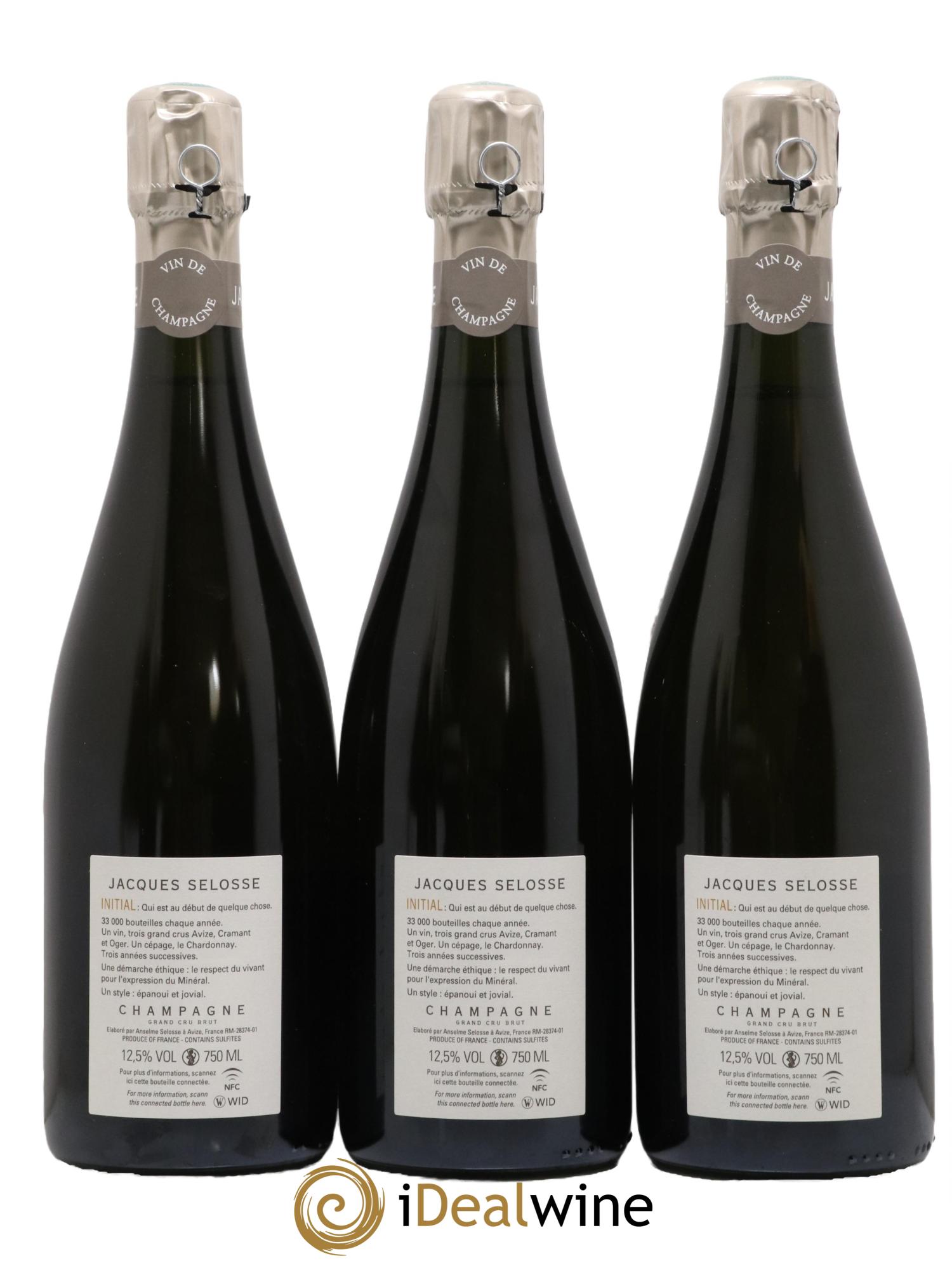 Initial Brut Jacques Selosse - Lot de 3 bouteilles - 1
